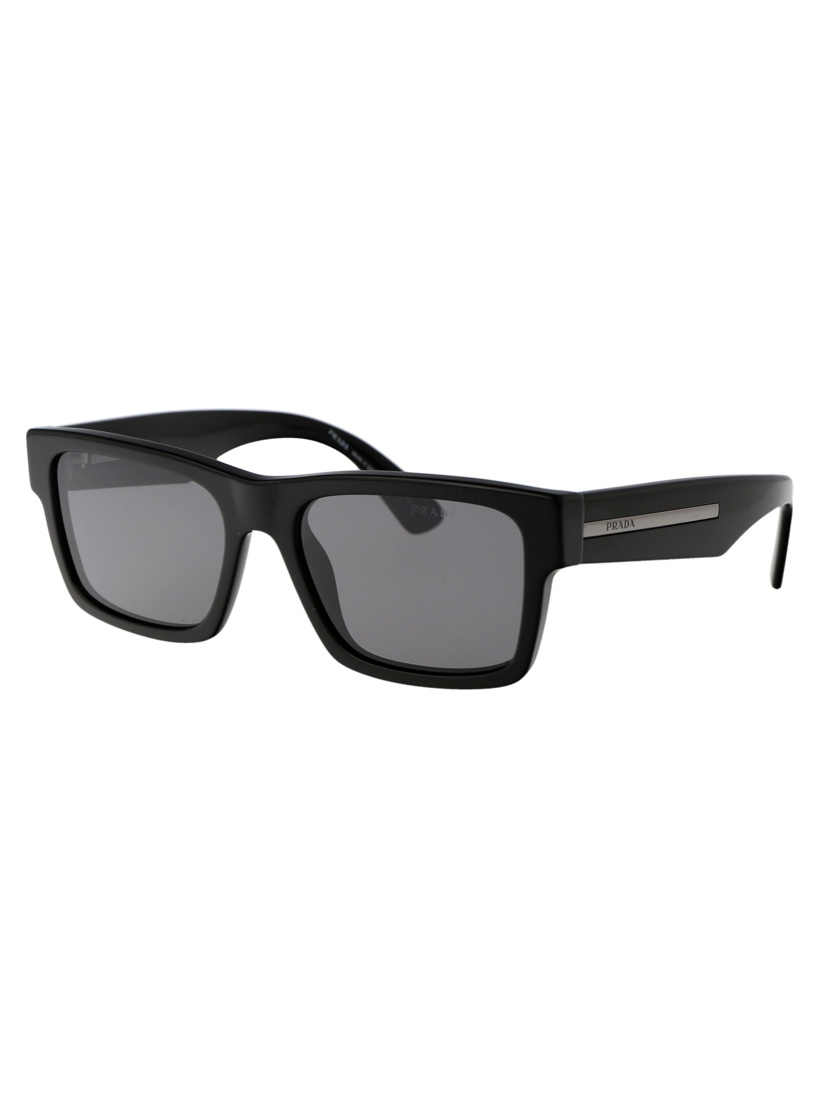 Shop Prada 0pr 25zs Sunglasses Sunglasses In 1ab08g Black