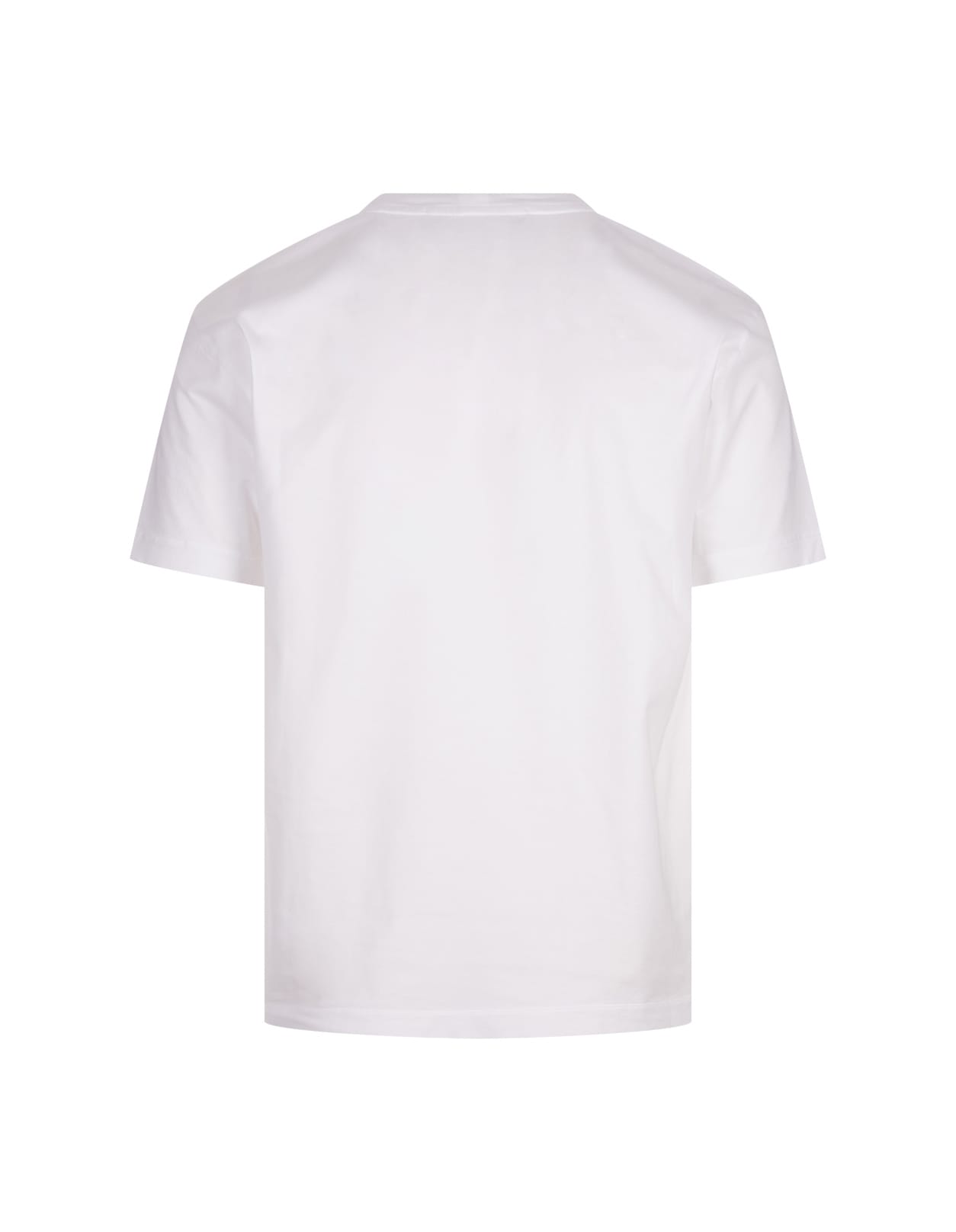 Shop Stone Island White 60/2 Cotton T-shirt