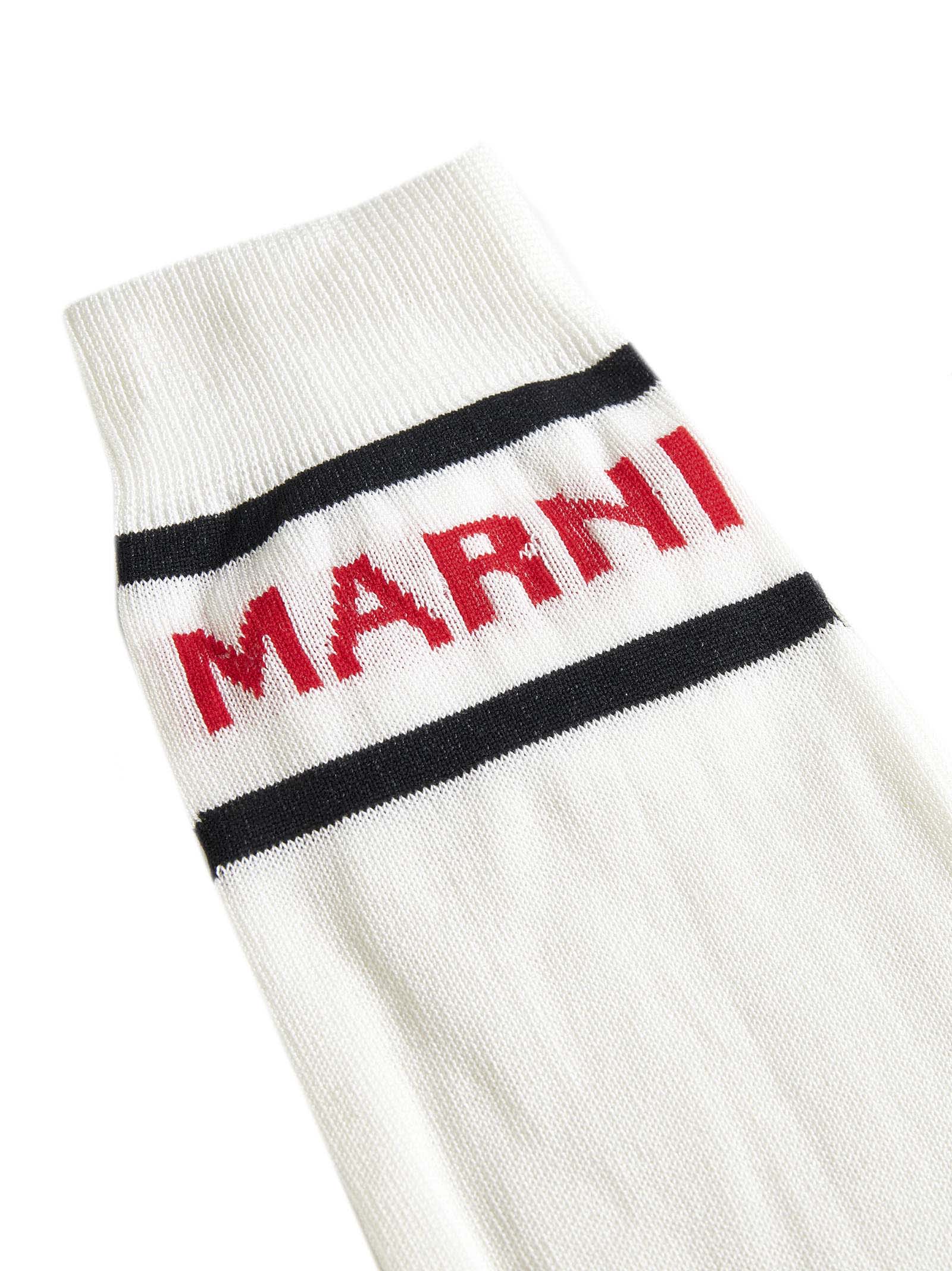 Shop Marni Socks In Lily White