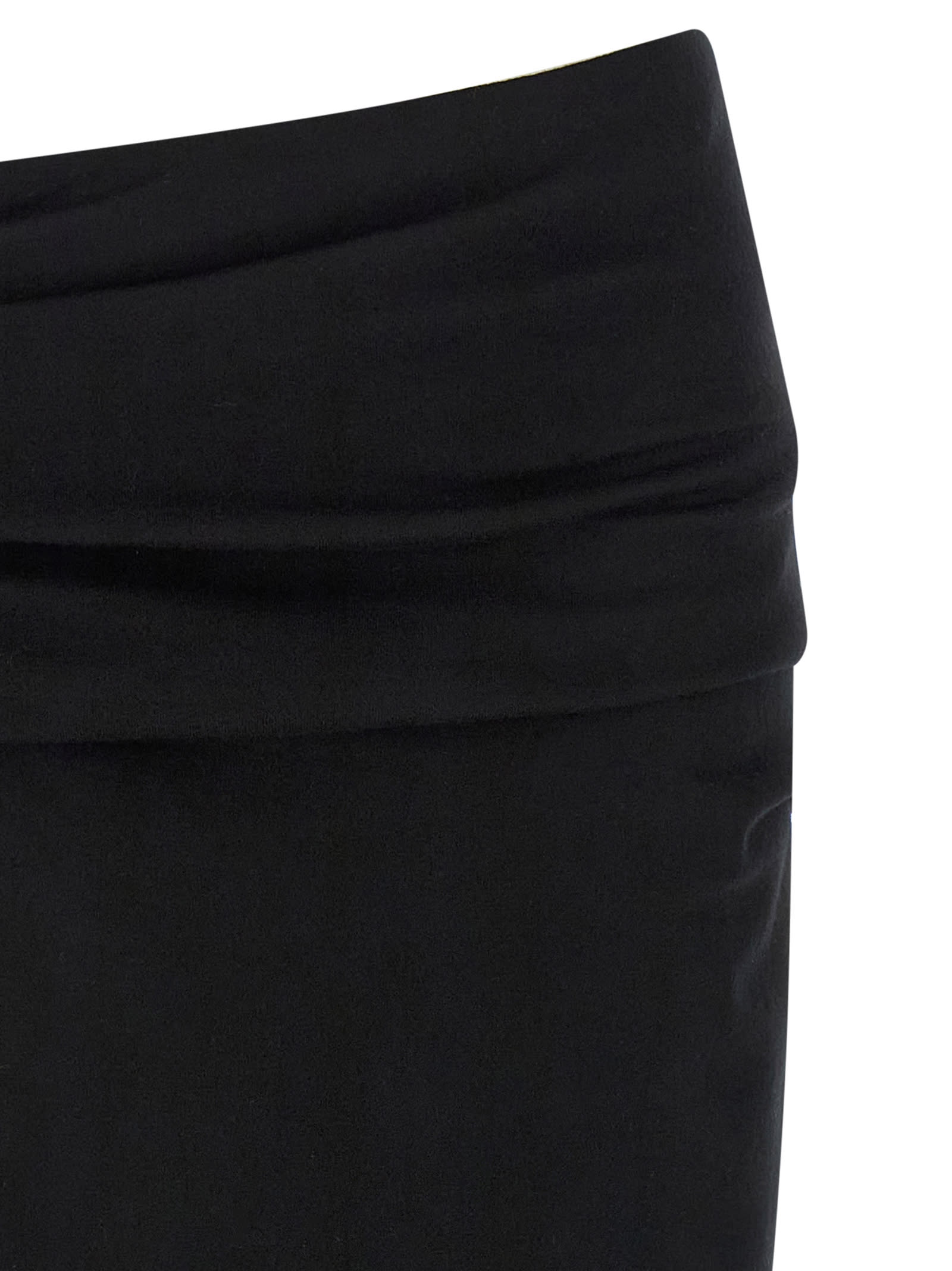 Entire Studios Draped Rear-split Midi Skirt In Black