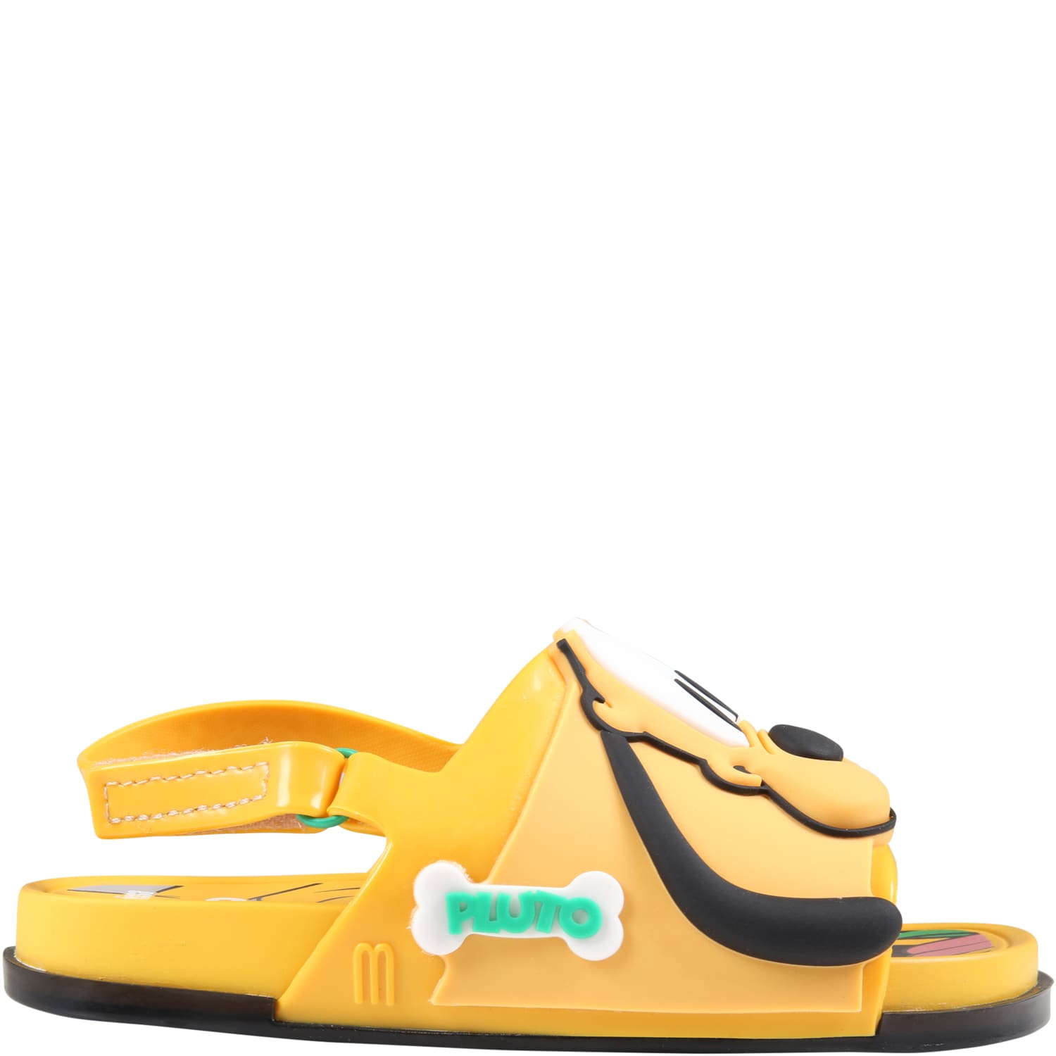 Melissa Yellow Sandals For Boy With Pluto