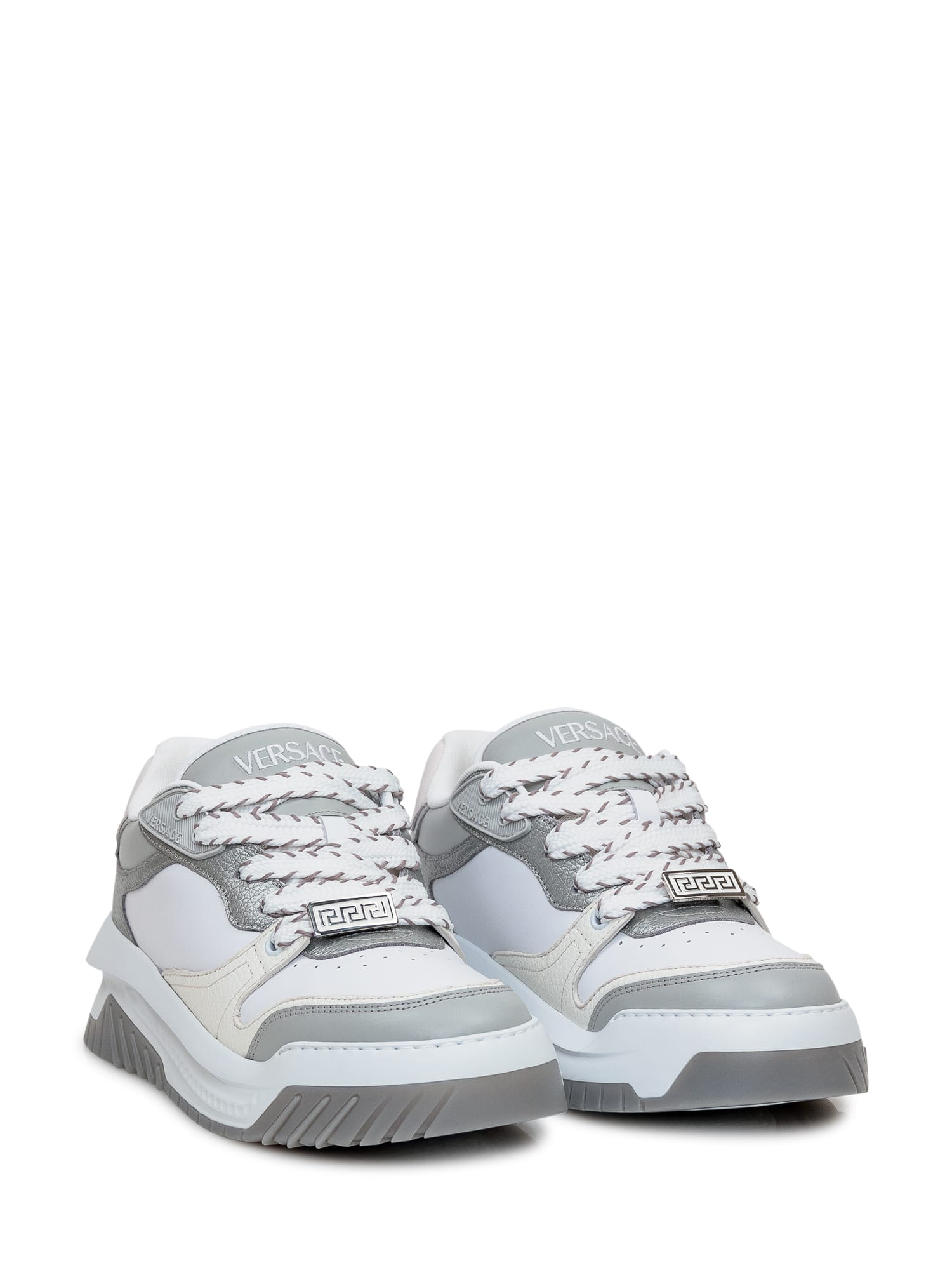 Shop Versace Odissea Sneaker In Grey/black