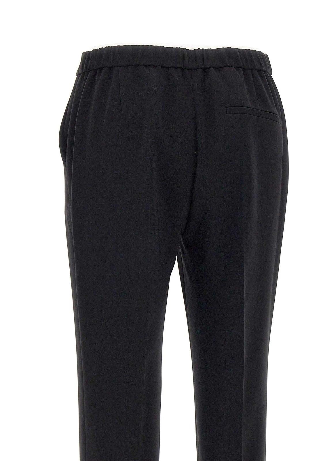 Theory Treeca Pull-on Tailored Pants In Black