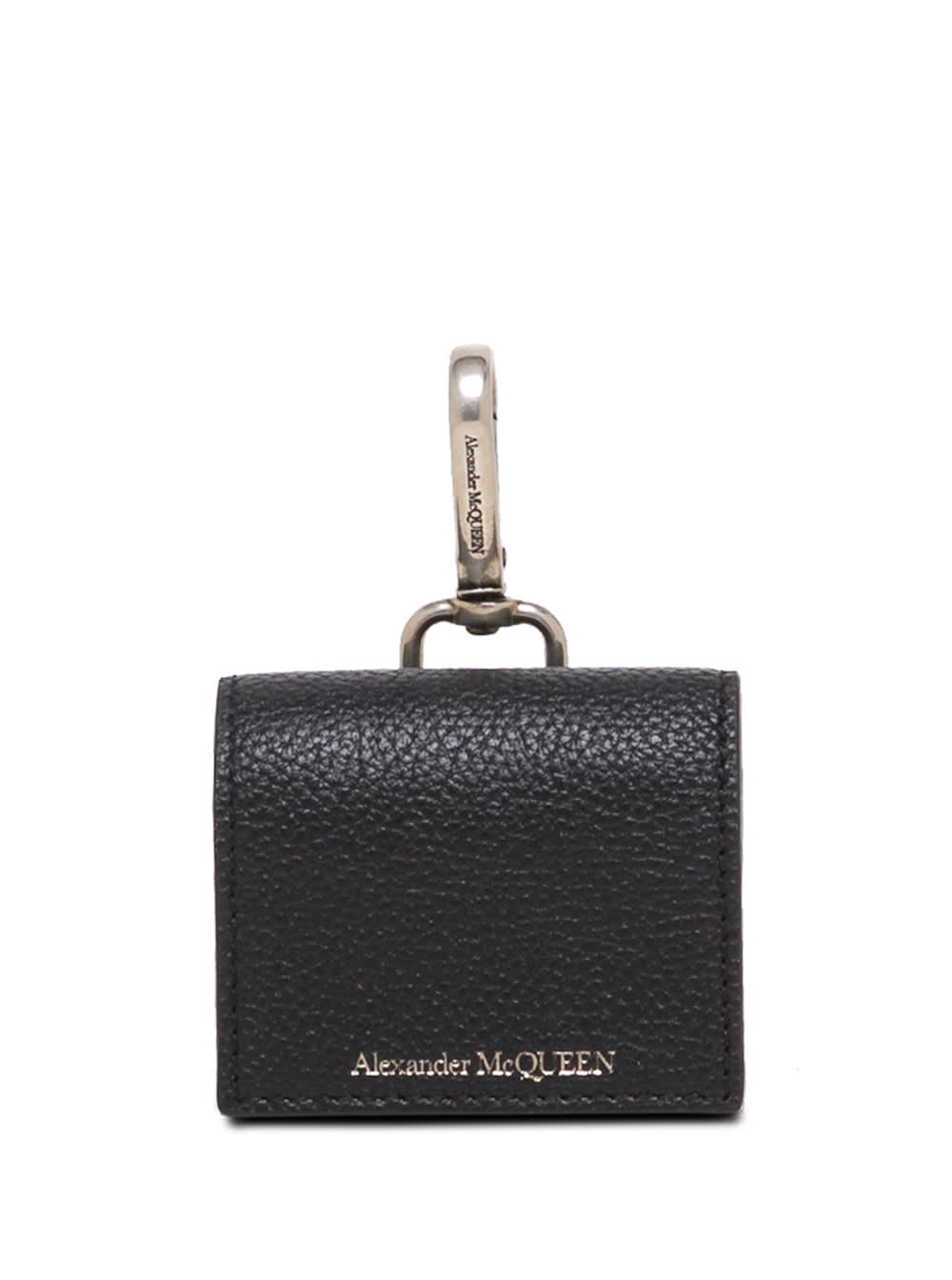 Alexander McQueen Airpod Pro Black Leather Case And Logo