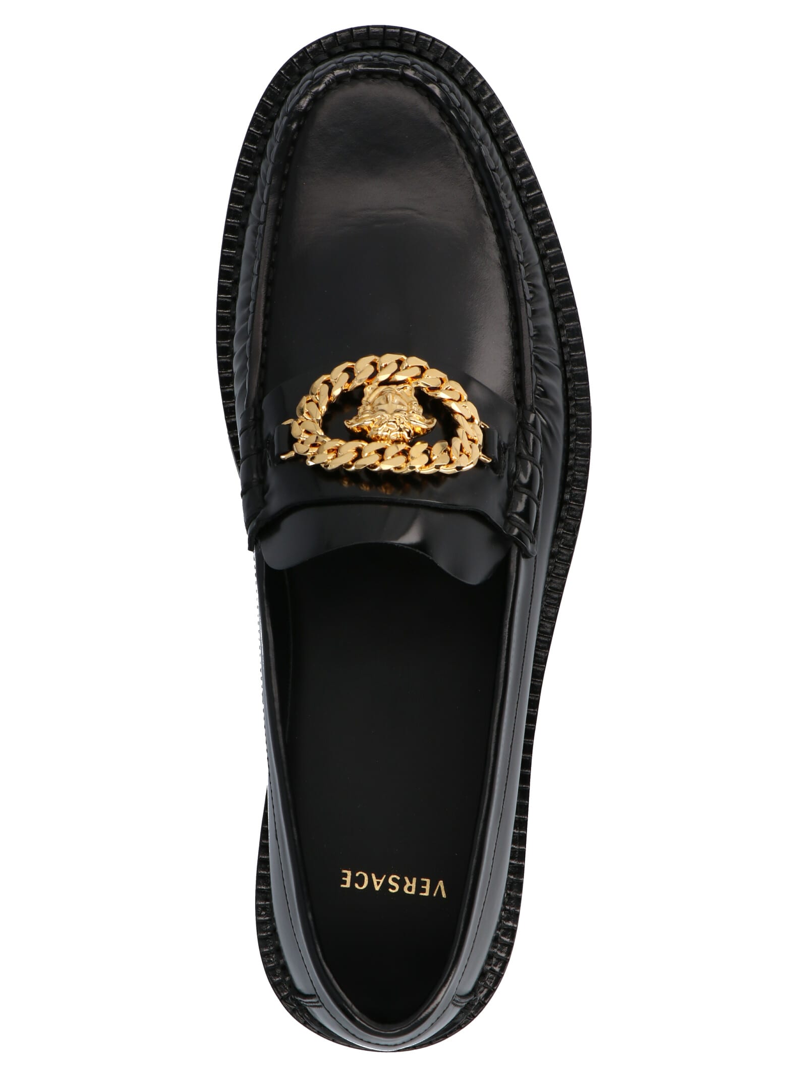 versace boat shoes