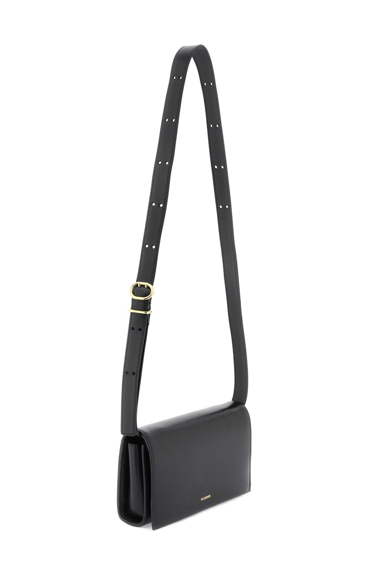 Shop Jil Sander All Day Crossbody Bag In Black (black)