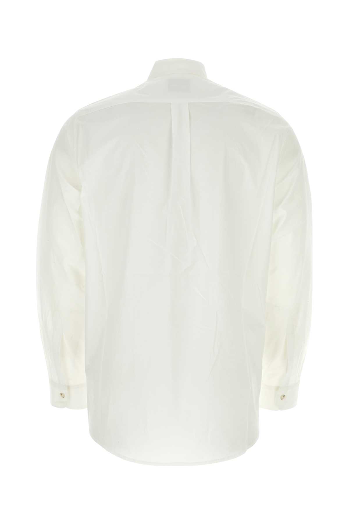 Shop Nanushka White Poplin Kabel Shirt