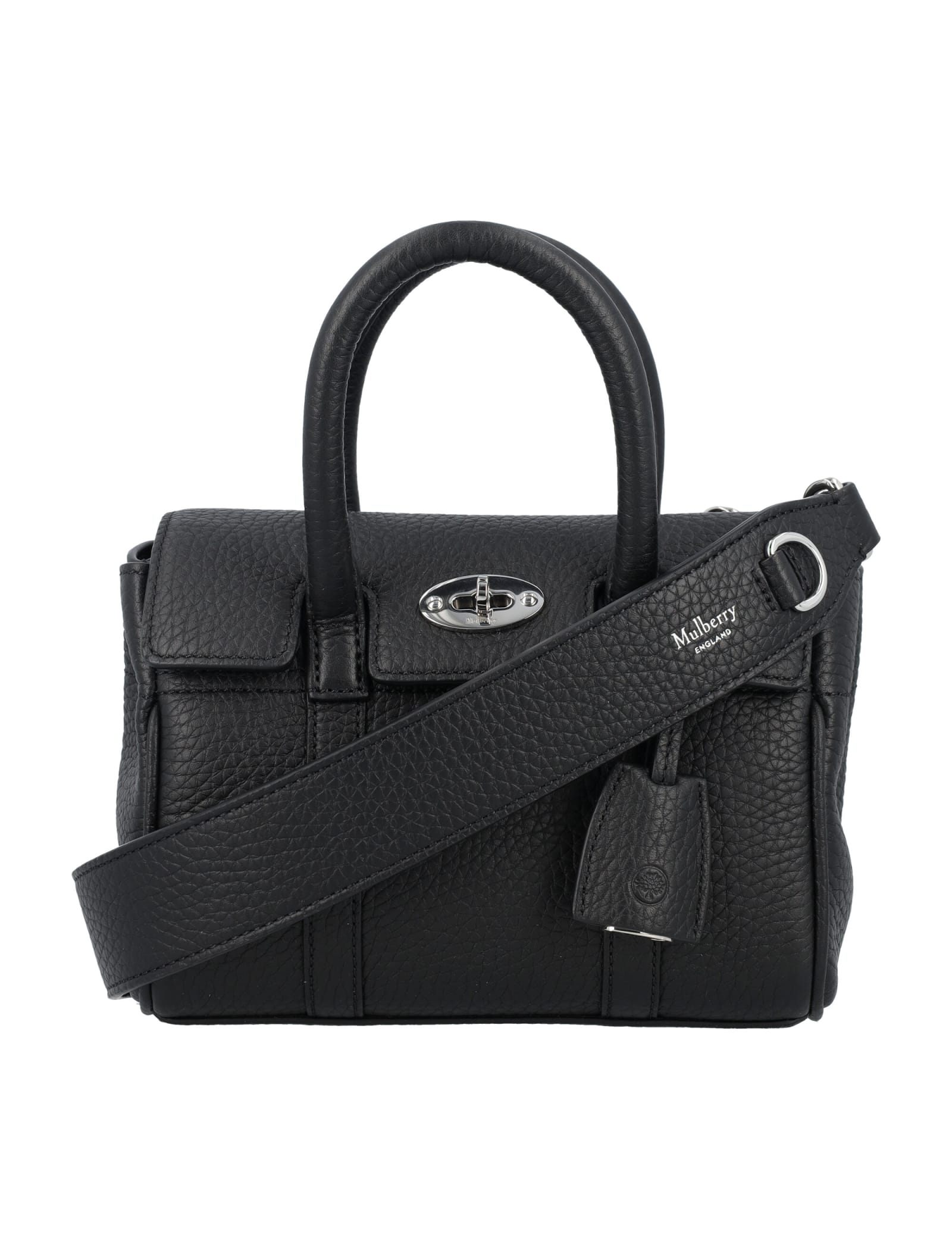 Shop Mulberry Mini Bayswater In Black