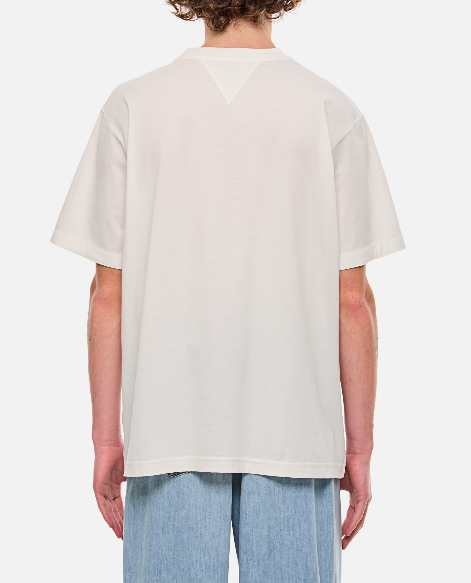 Shop Bottega Veneta Cotton T-shirt In White