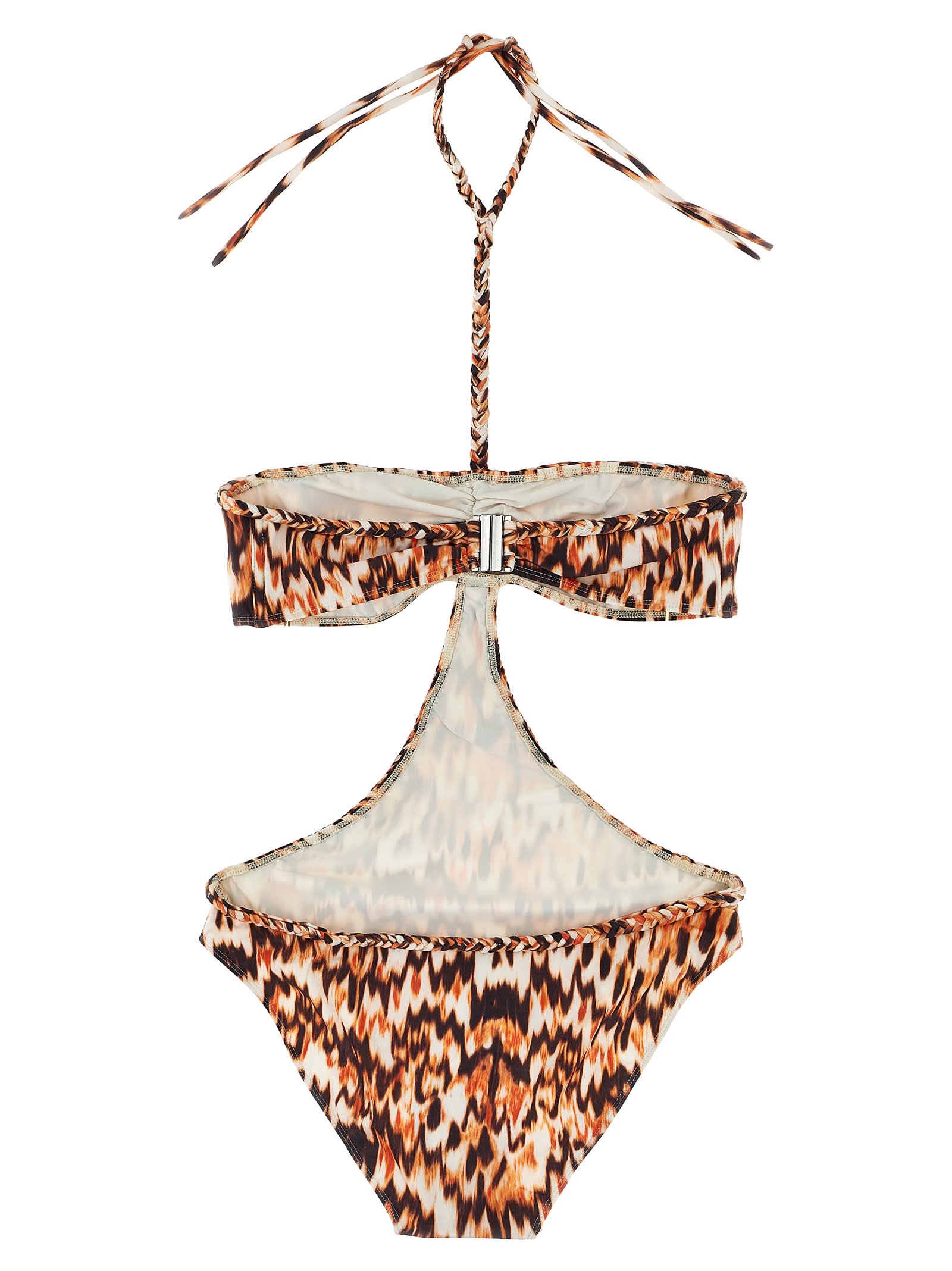 Isabel Marant Farah One-piece Swimsuit In Orange