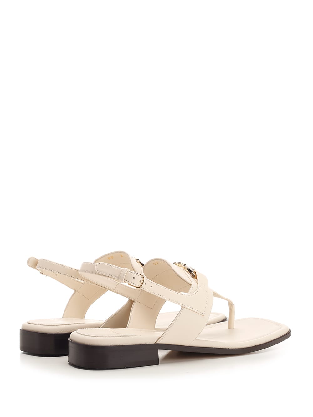 Shop Ferragamo Lula Thong Sandal In White