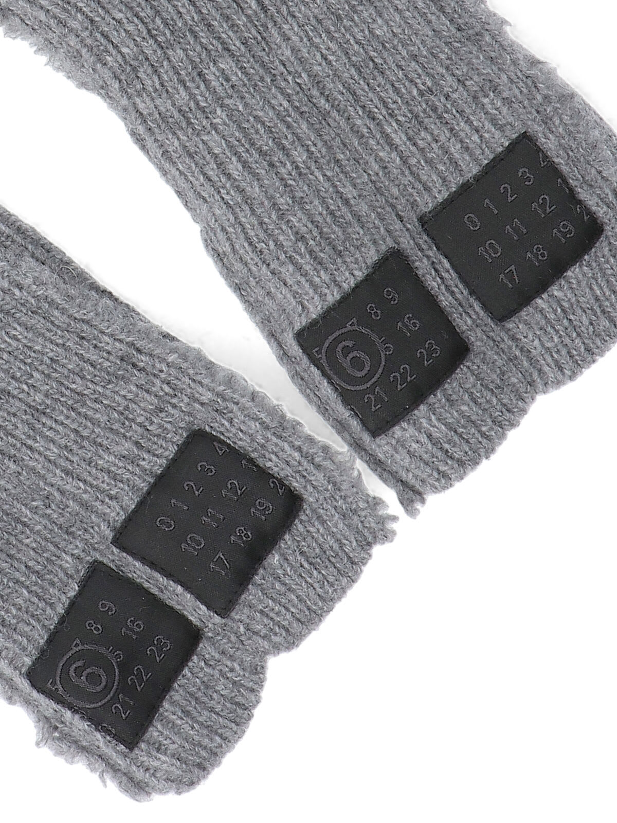 Mm6 Maison Margiela Wool Blend Gloves In Gray