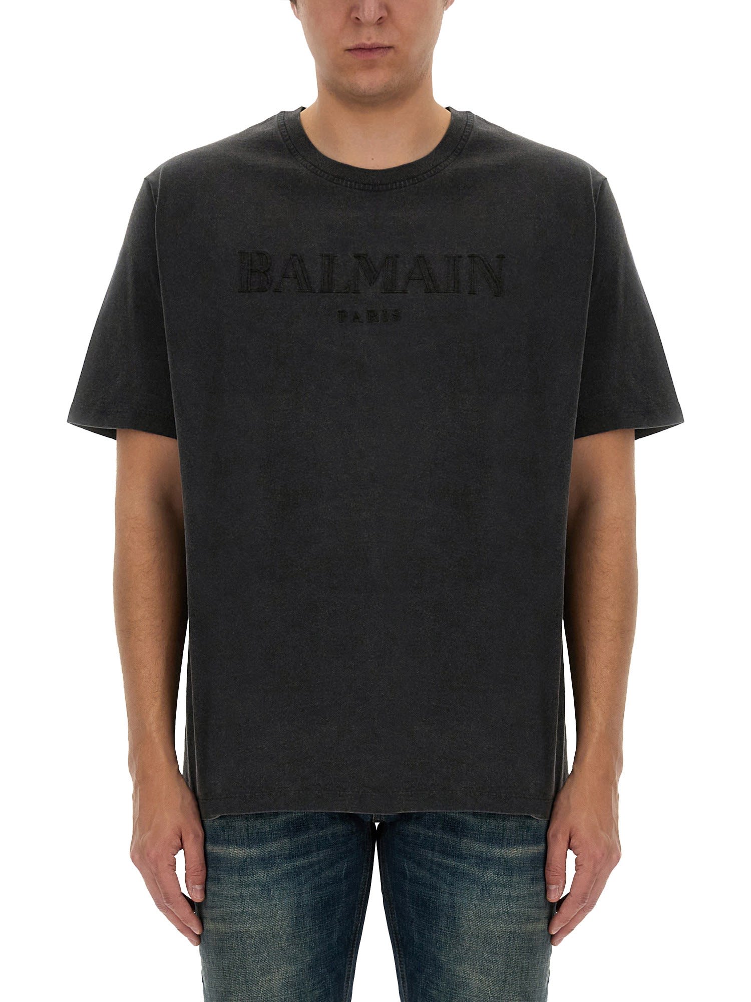 Shop Balmain Vintage Logo T-shirt