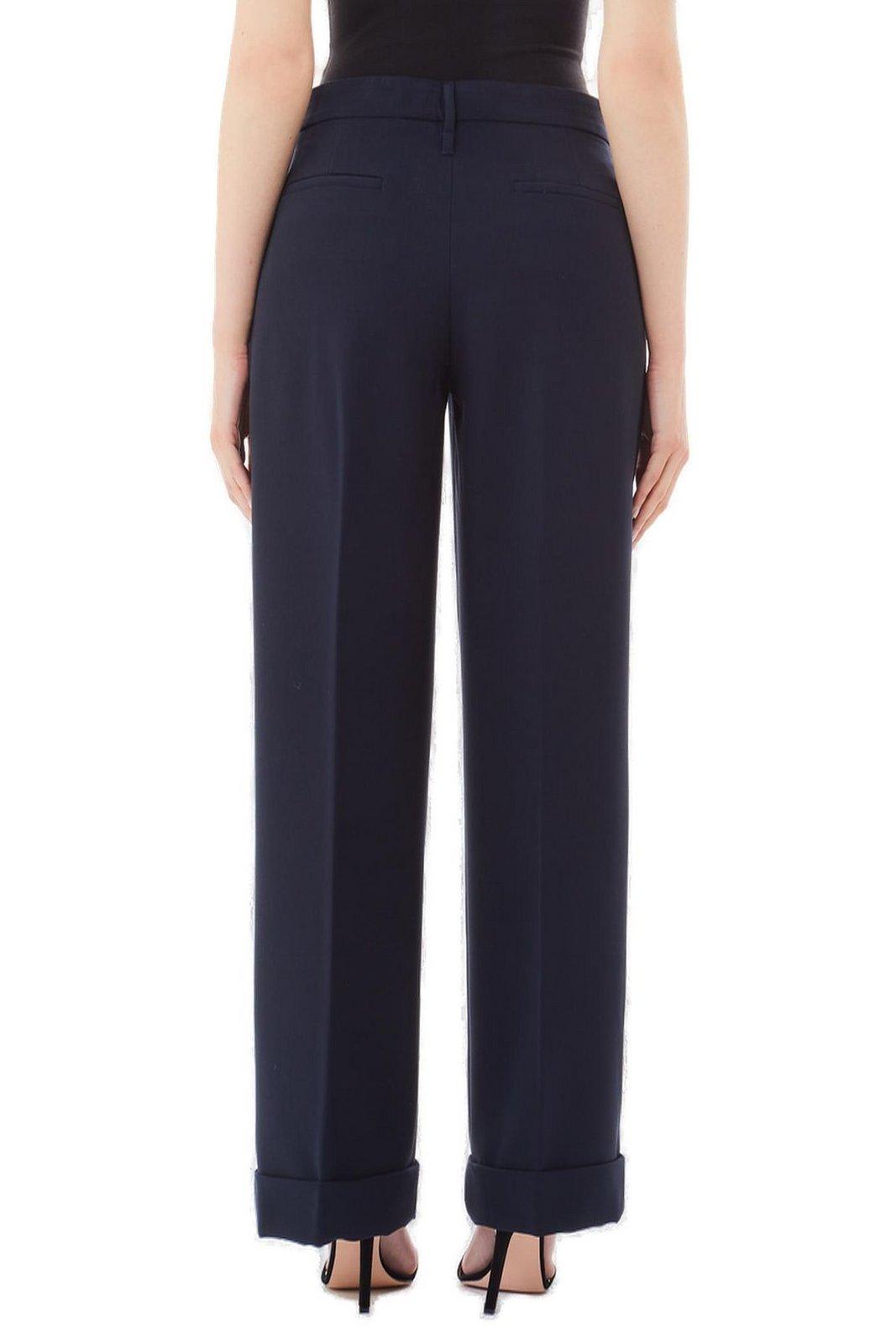 LIU •JO TURN-UP CREPE TROUSERS LIU-JO