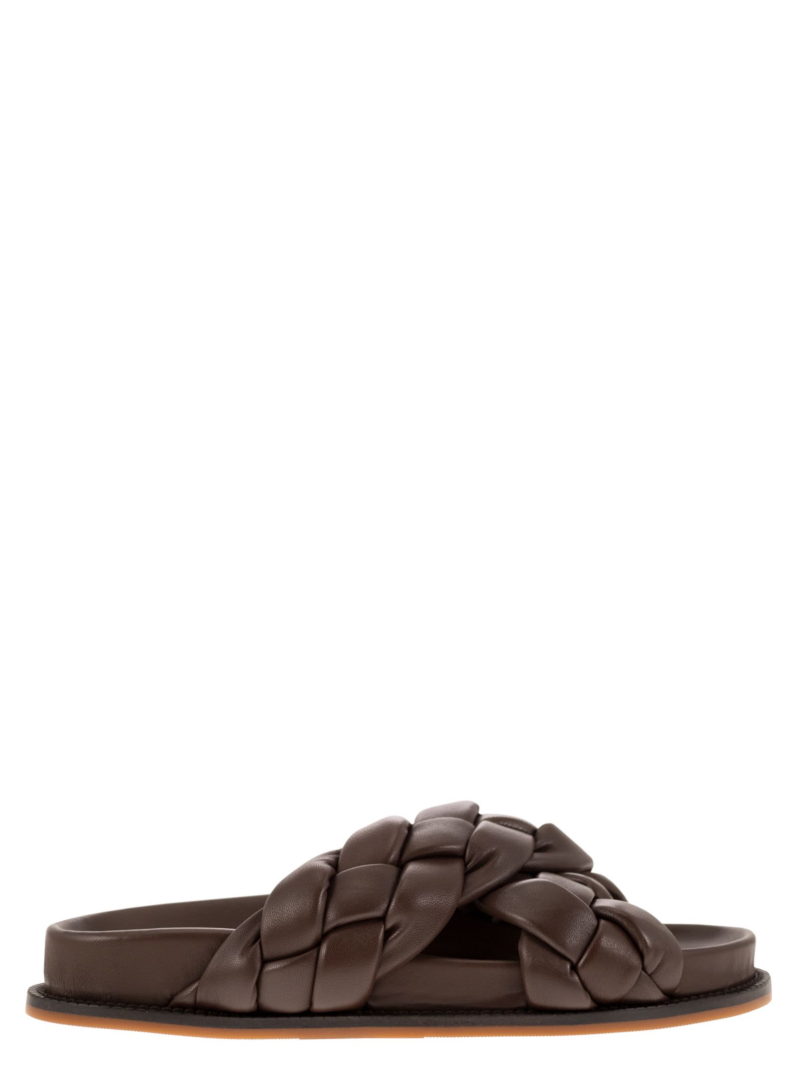 Braided Leather Fussbett Sandal