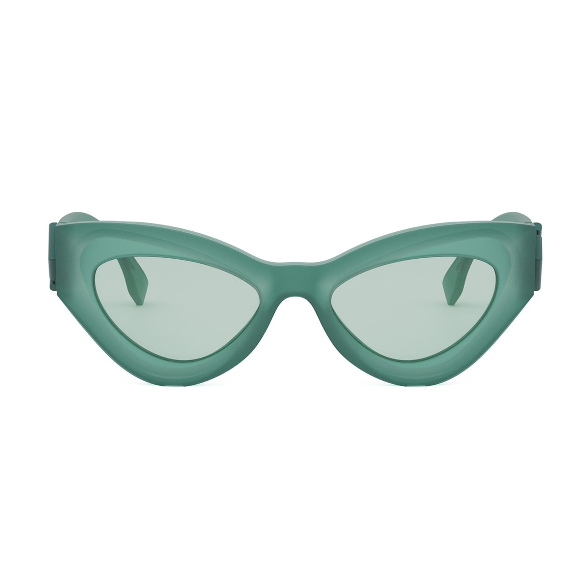 Shop Fendi Fe40146i 95n Verde Chiaro Sunglasses