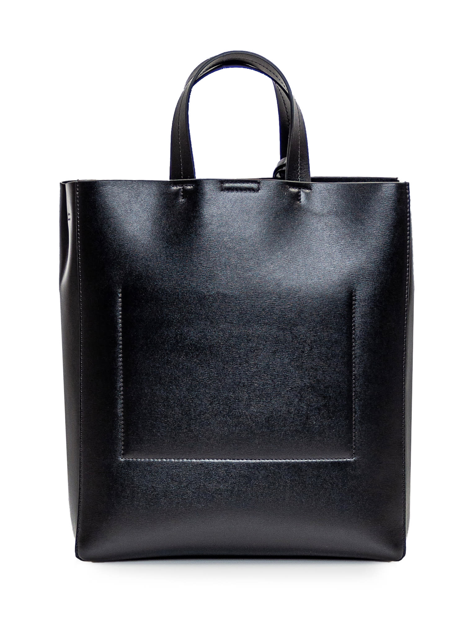 Shop Jil Sander Small Tote Bag In Black