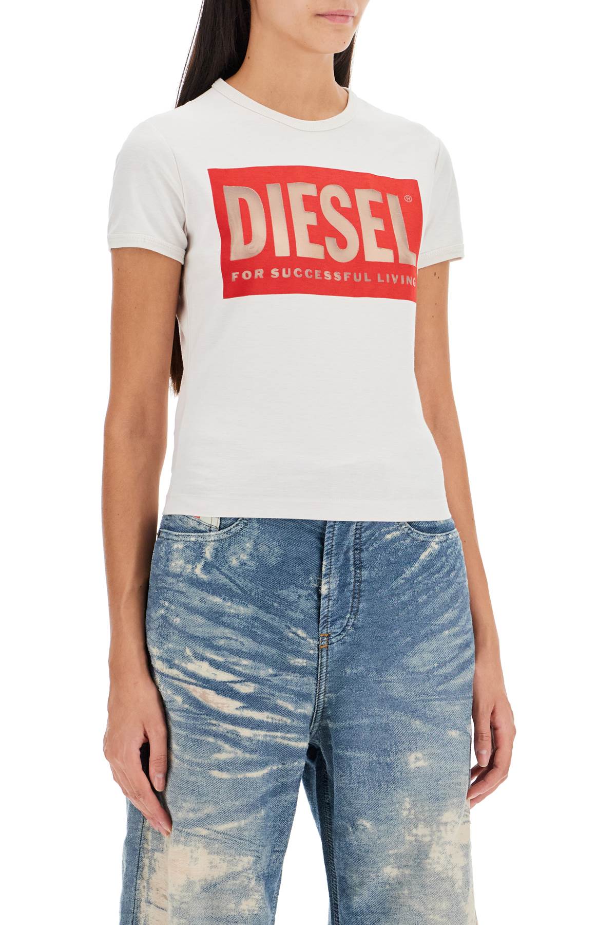 Diesel T-malun T-shirt In White