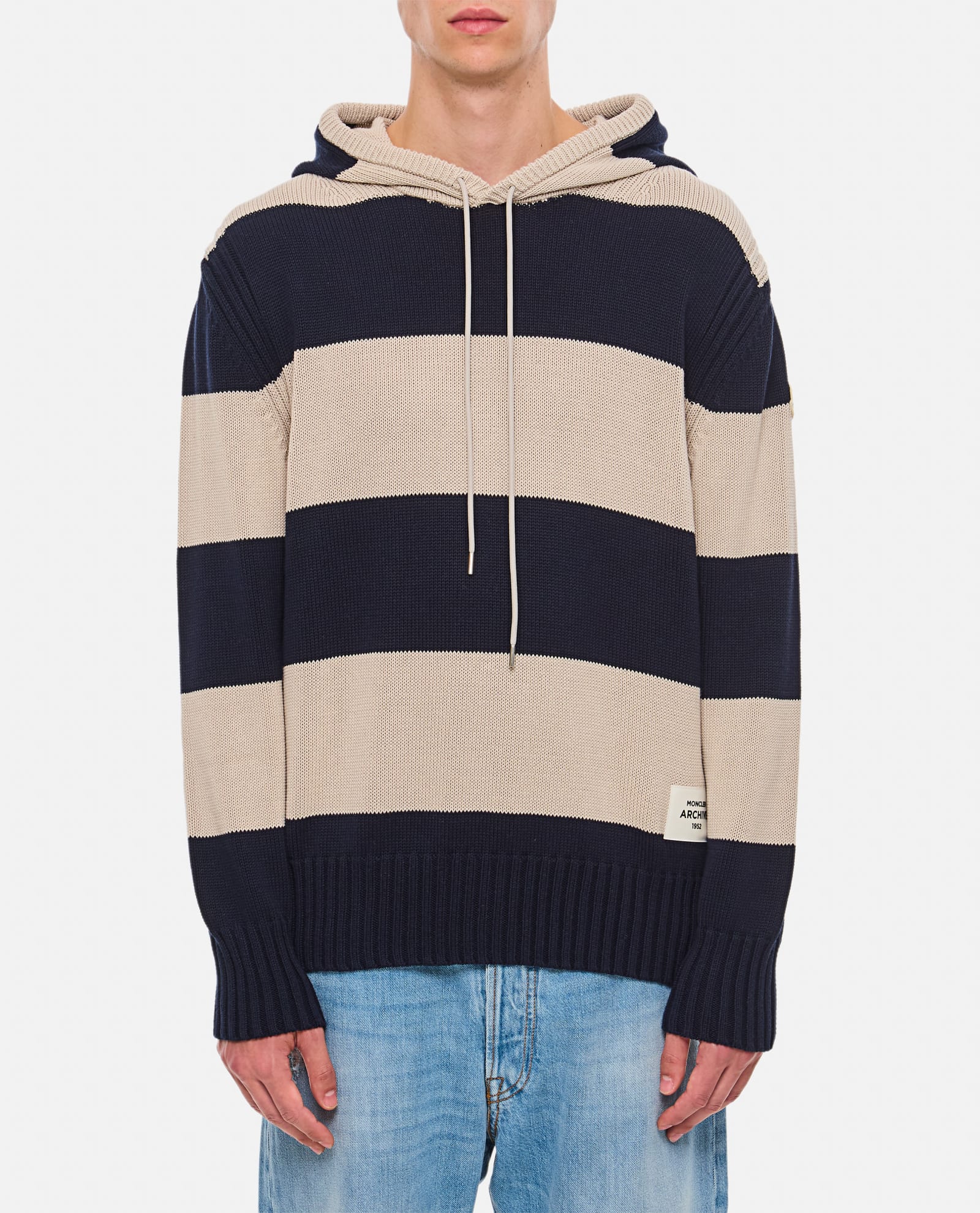 Shop Moncler Hoodie Sweatshirt In Multicolour