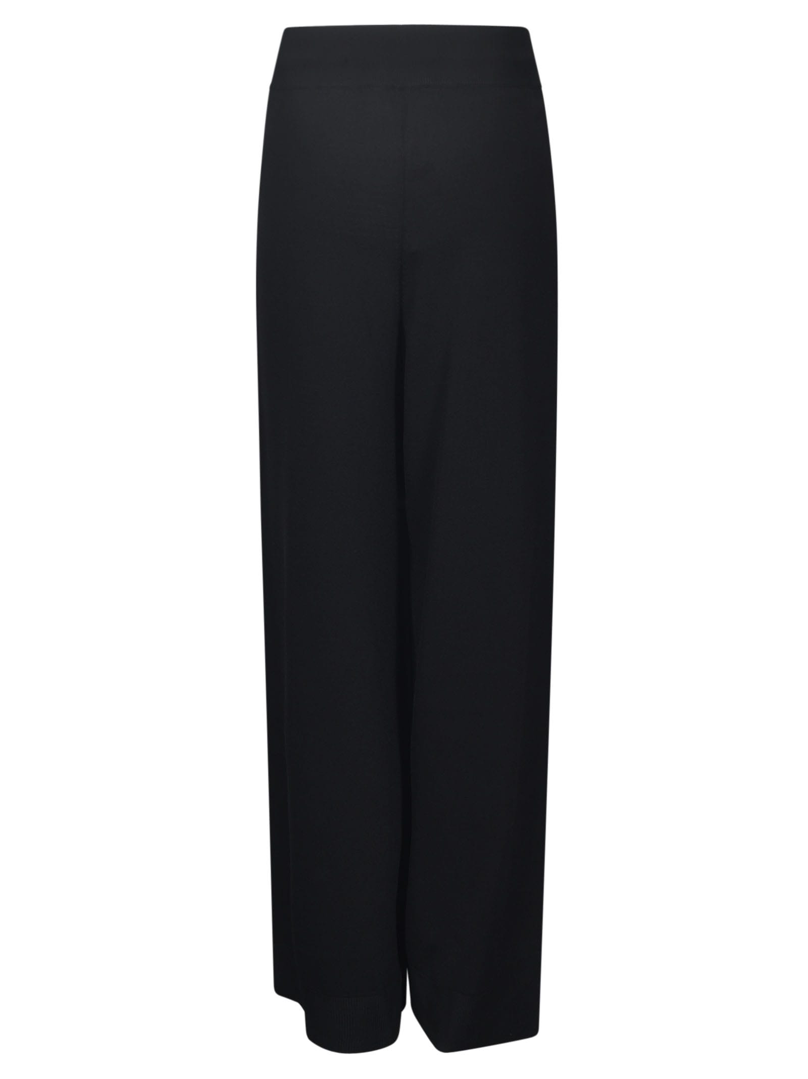 Shop Ermanno Scervino Laced Long Trousers In Black