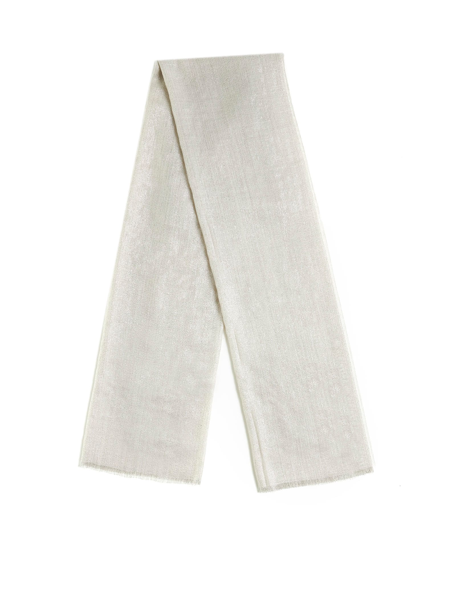 Shop Brunello Cucinelli Scarf In Madreperla