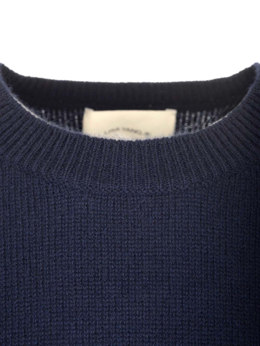 Lisa Yang Marble Sweater In Blue