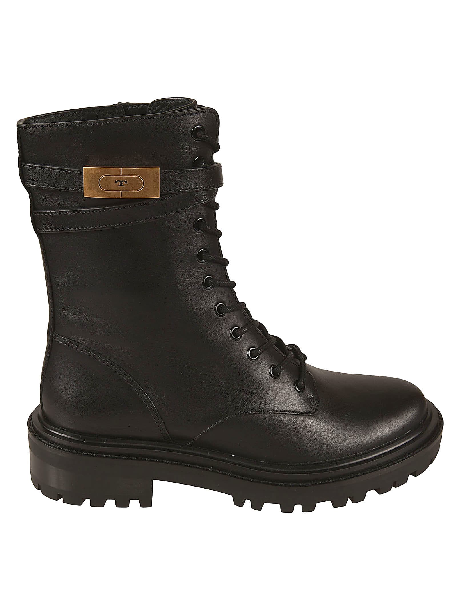Tory Burch T Hardware Combat Boots