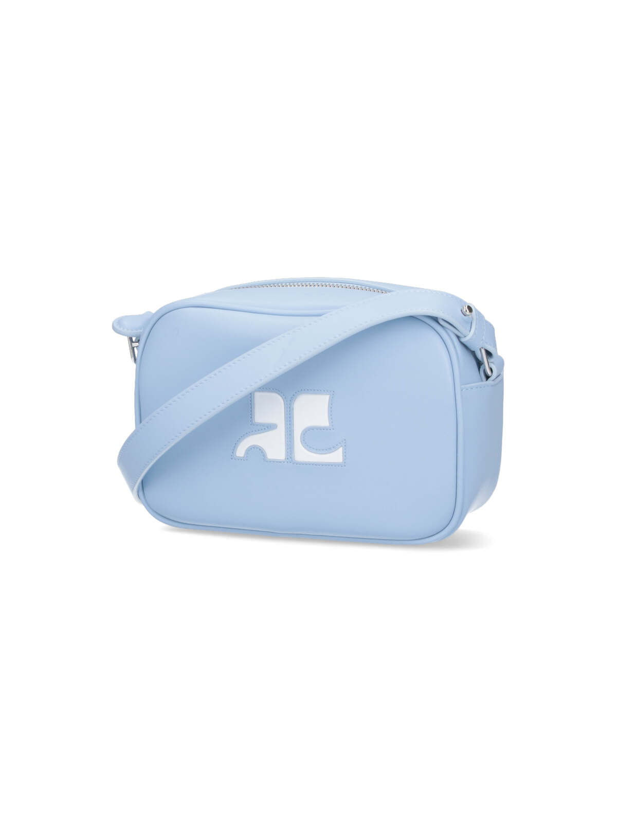 Shop Courrèges Re-edition Camera Bag In Light Blue