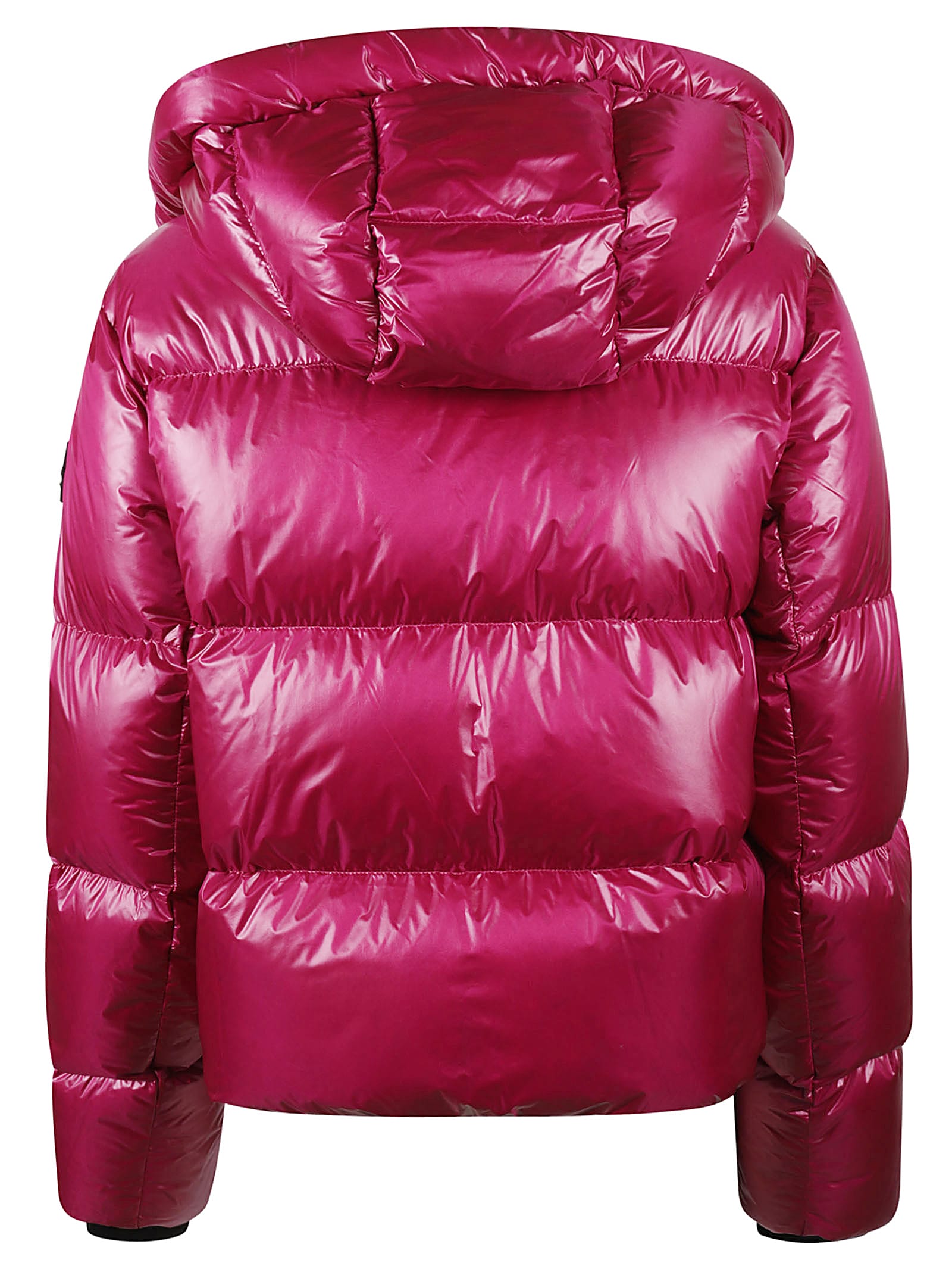 Shop Moose Knuckles Zip Classic Padded Jacket In Cherry