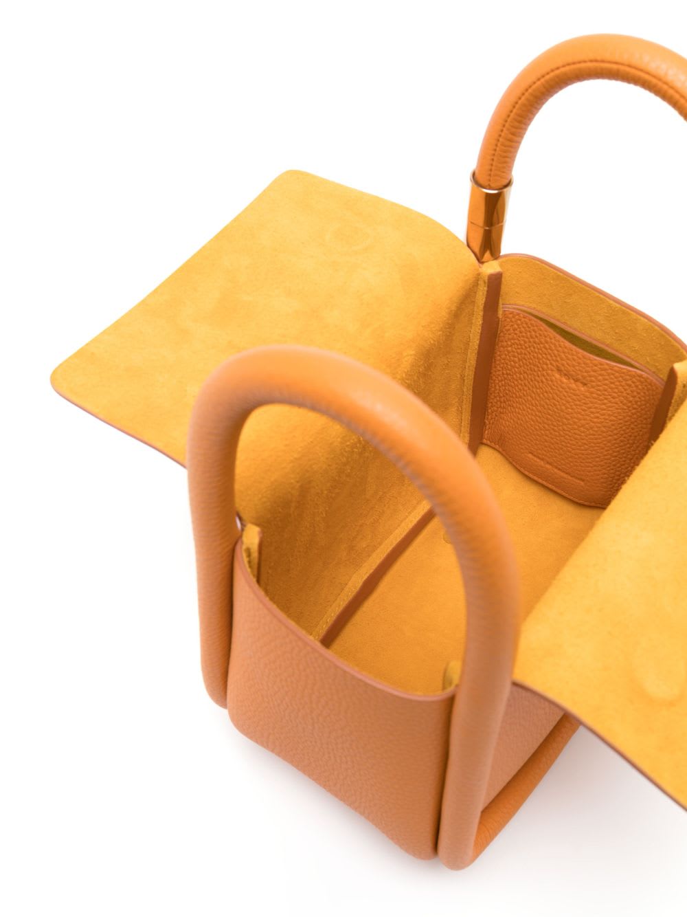 Boyy Wonton 20 Pebble Leather Handbag In Orange