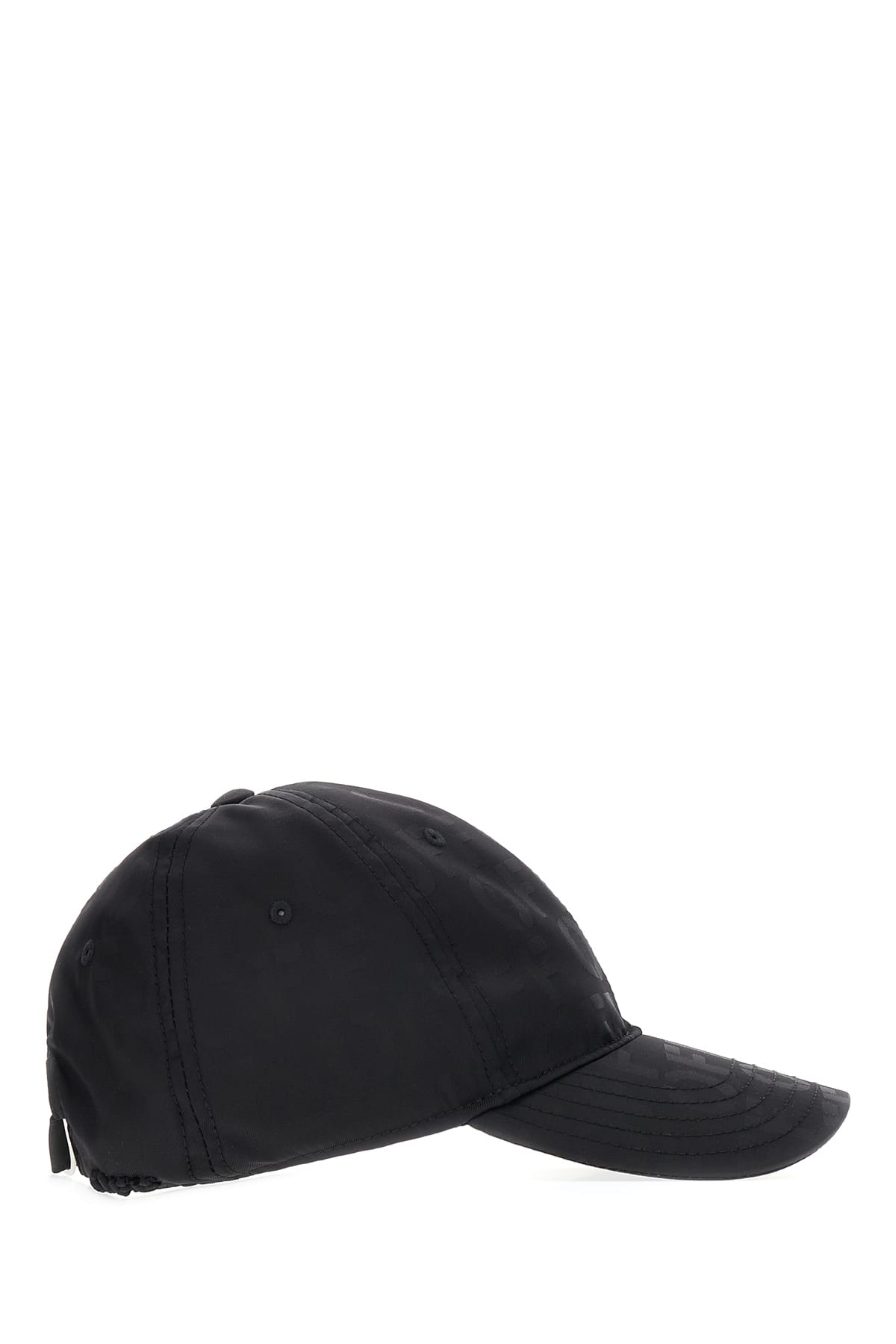 Off-white Black Nylon Baseball Cap In 1010