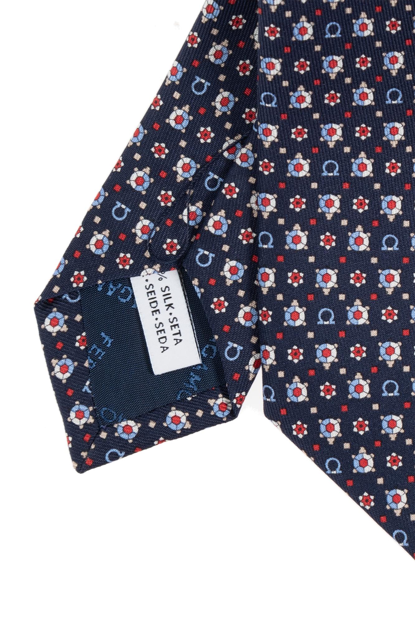 Ferragamo Silk Tie In Blue