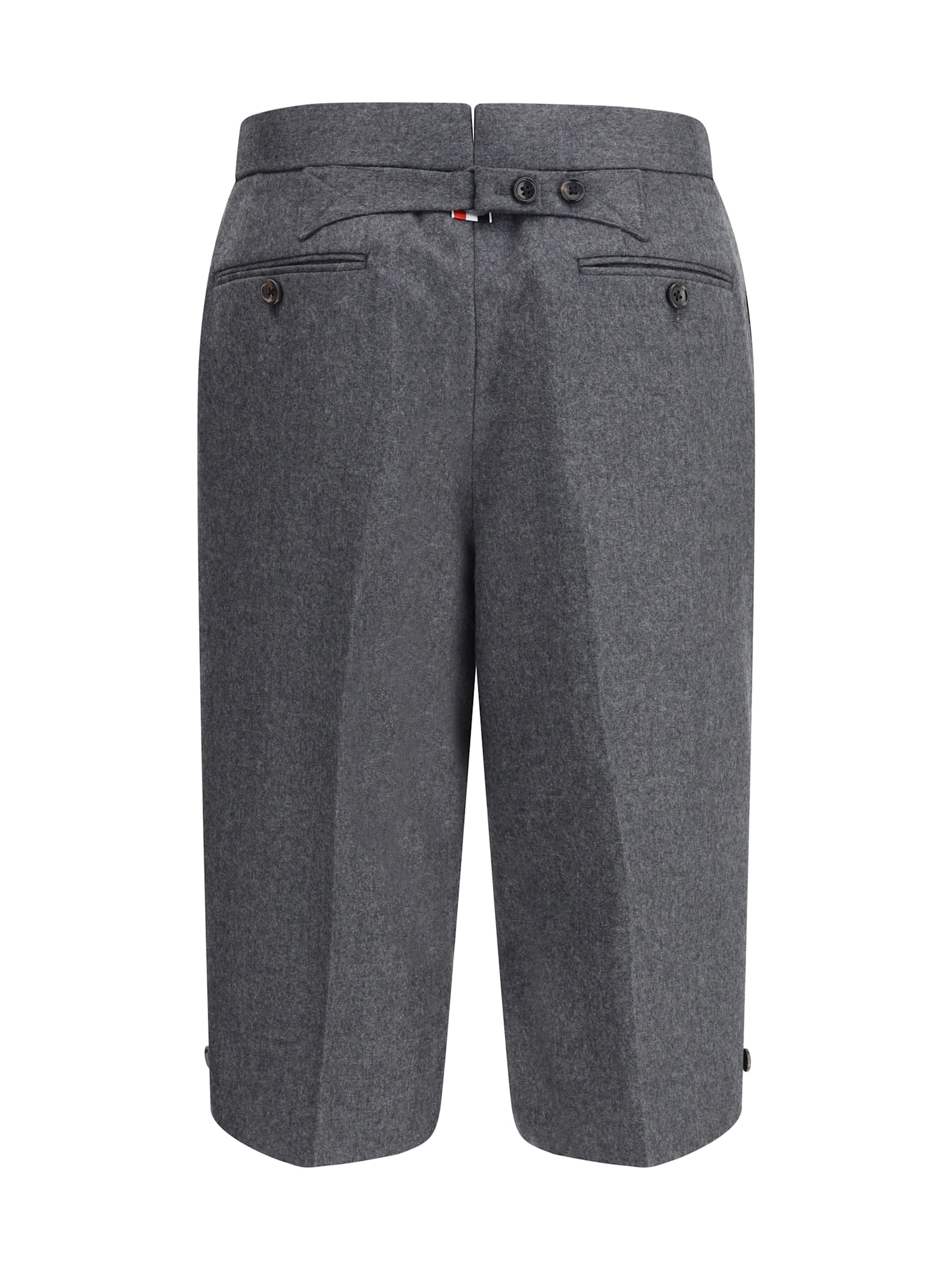 Thom Browne Wool Bermuda Shorts In Gray