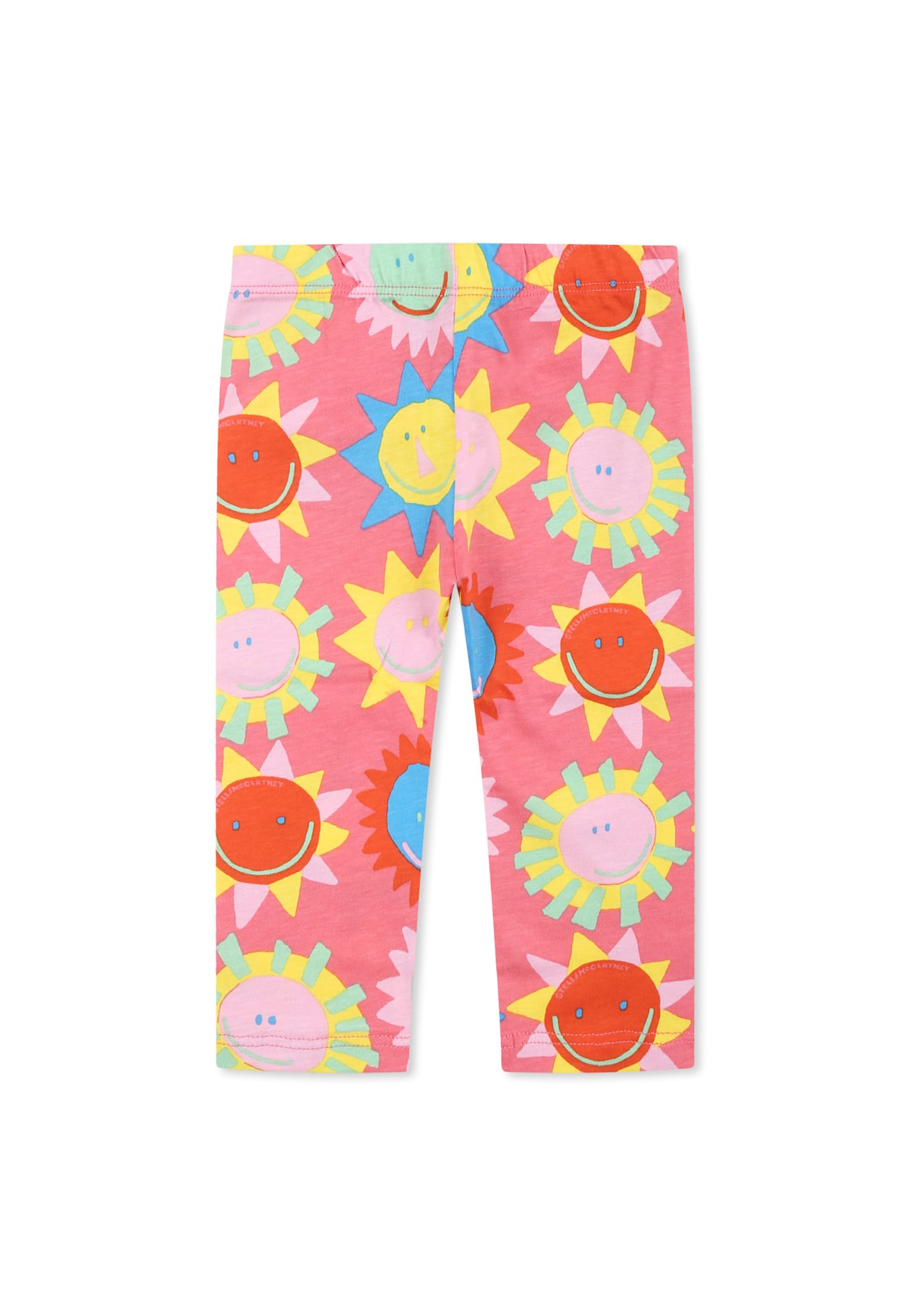 Stella Mccartney Multicolor Leggings For Baby Girl With Sun Print In Multicolor