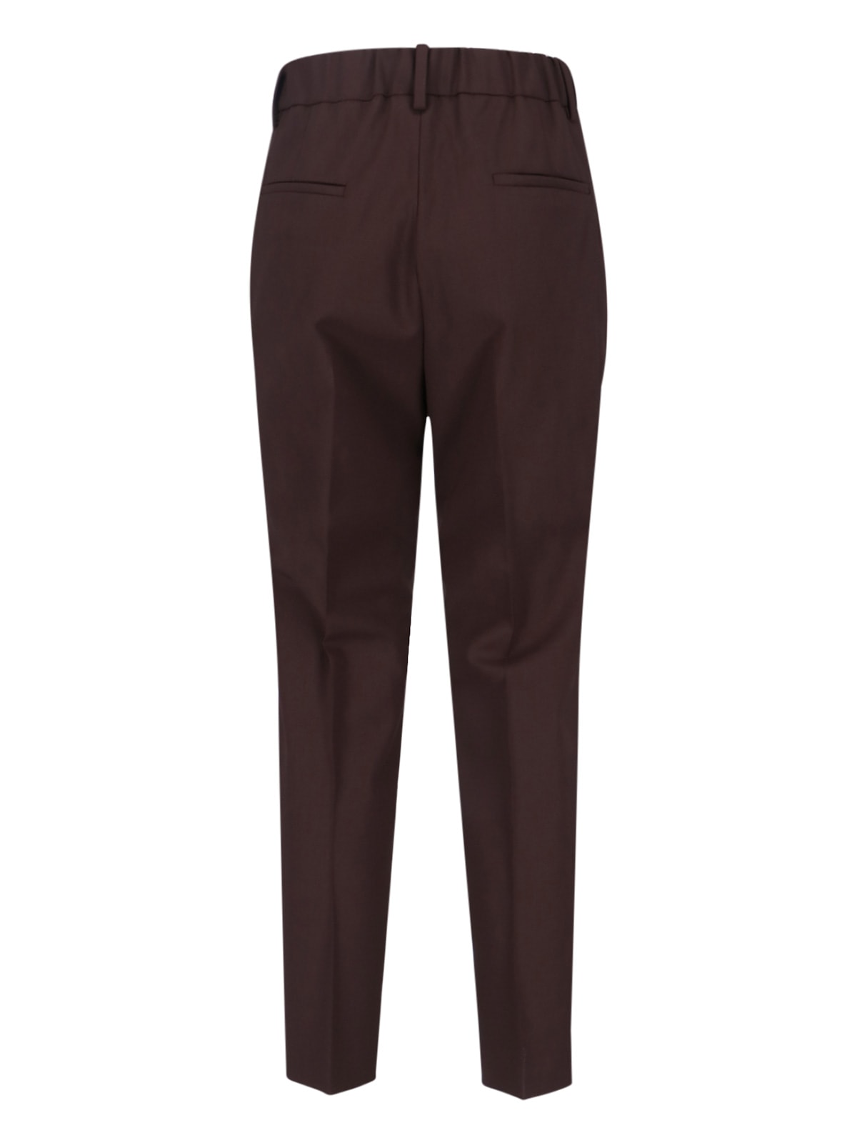 Incotex Straight Leg Trousers With Belt Loops And Pockets In Brown