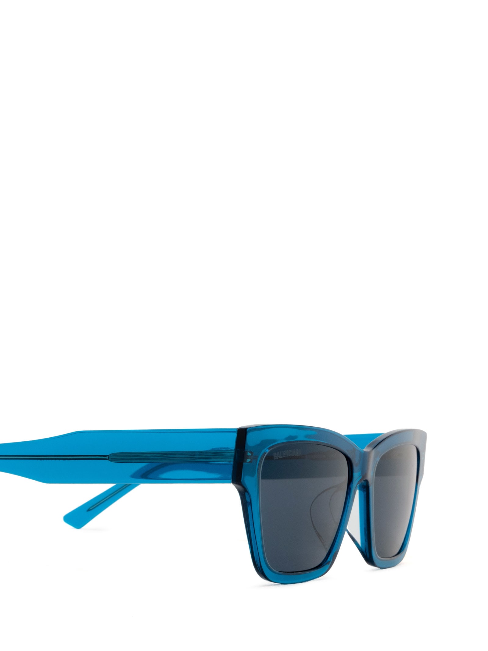 Shop Balenciaga Bb0307sa Blue Sunglasses