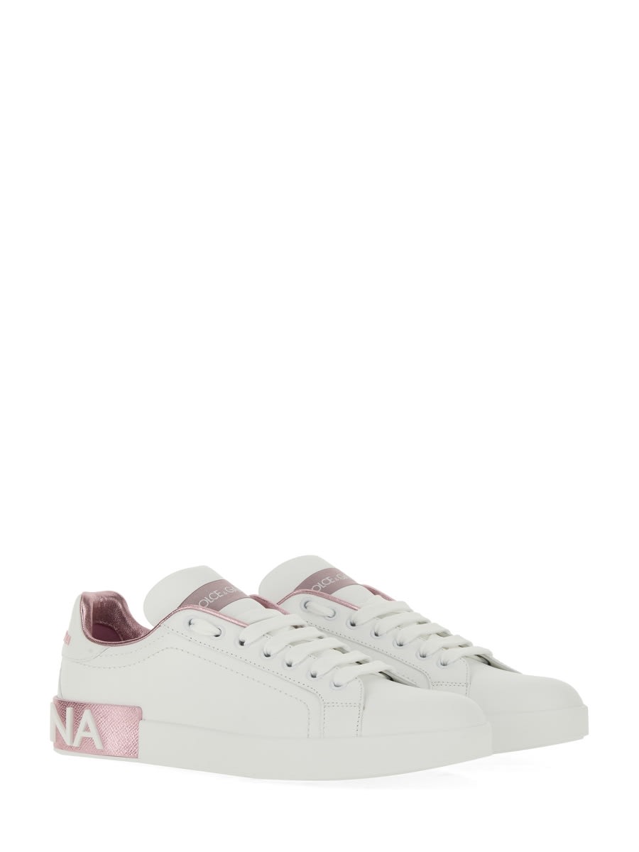 Shop Dolce & Gabbana Portofino Sneaker In White