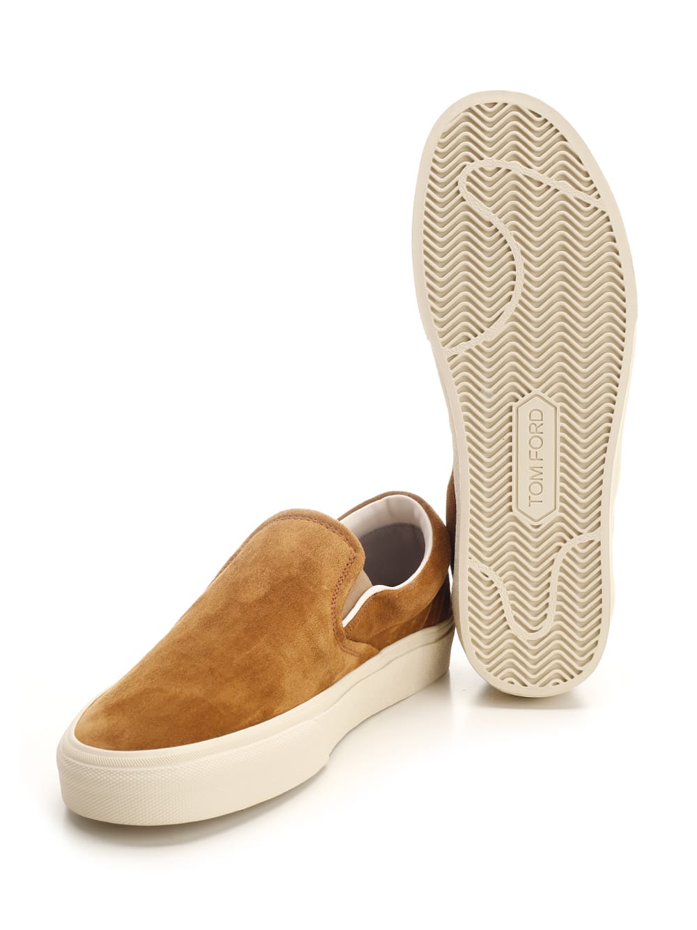 Shop Tom Ford Jude Slip On Sneakers In Brown