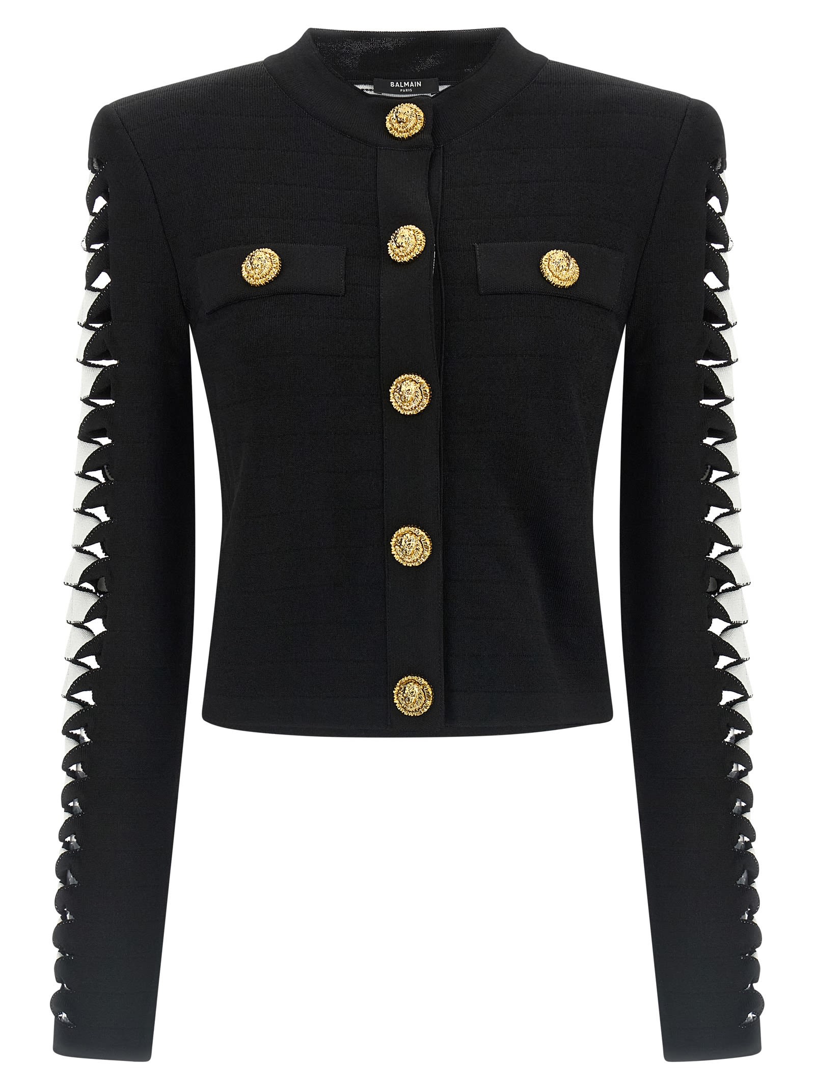 Balmain Cut-out Blazer Blazers Black In Black