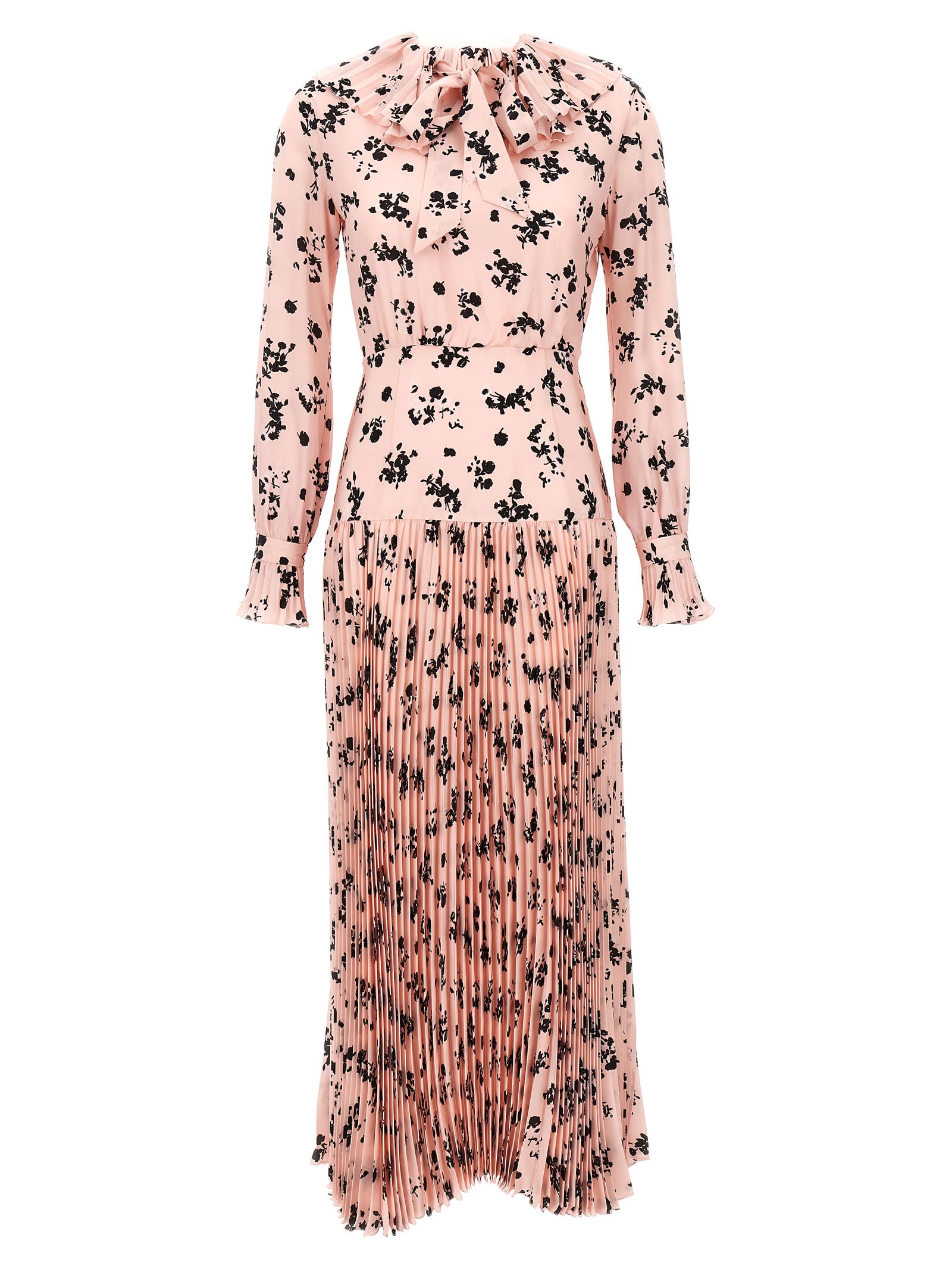 Shop Alessandra Rich Rose Long Dress In Pink