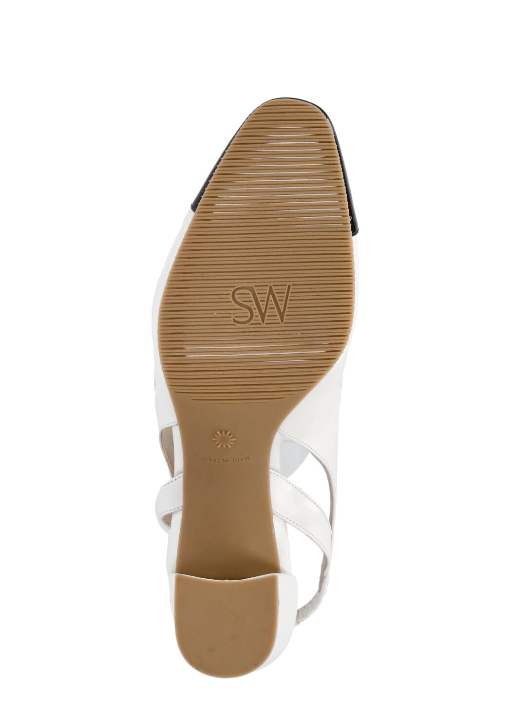 Stuart Weitzman Sleek 50 Calf Leather Slingback Pumps In White