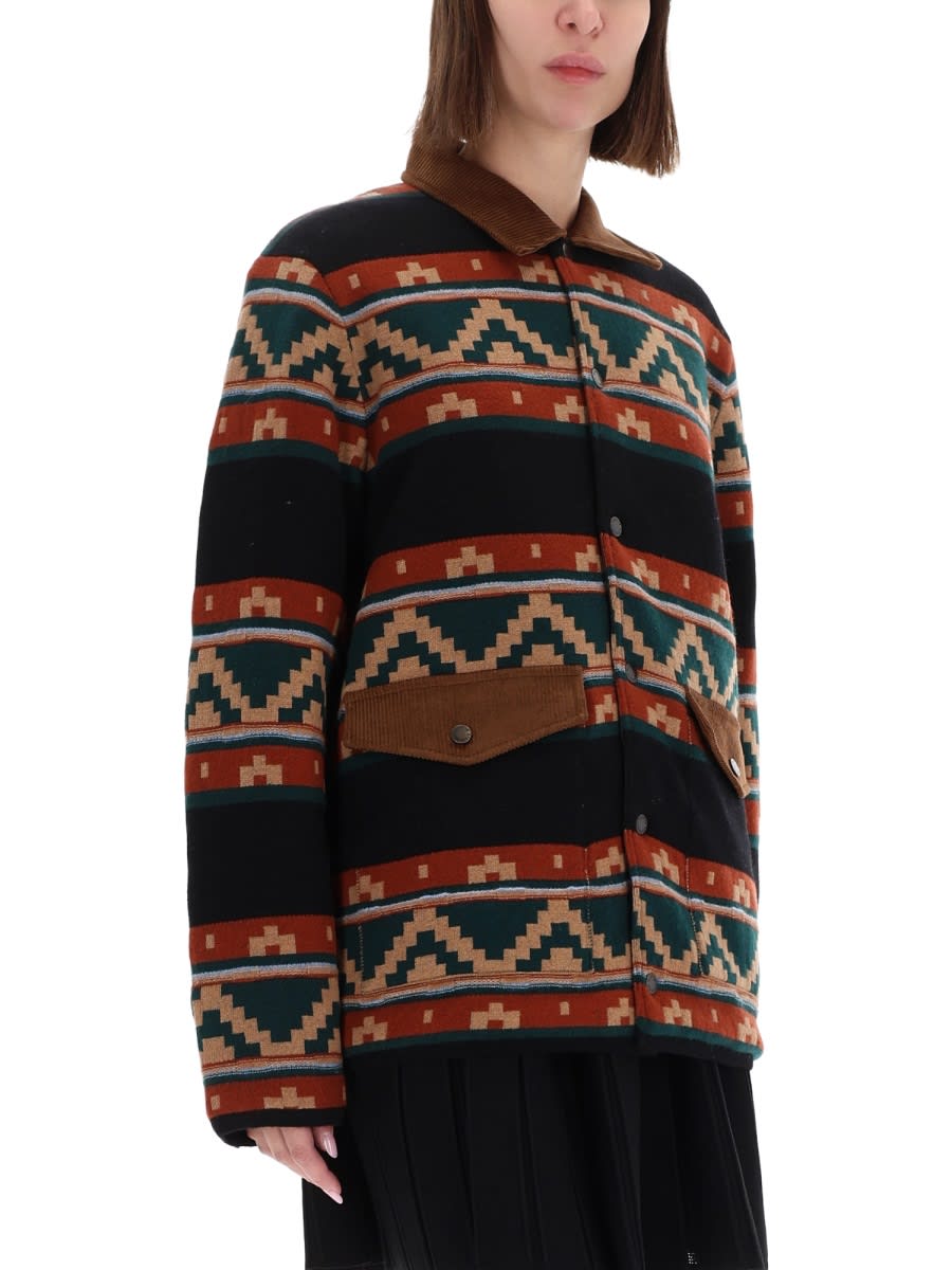 Guest In Residence Western Industry Quilted Wool And Cashmere-blend Jacket In Multi