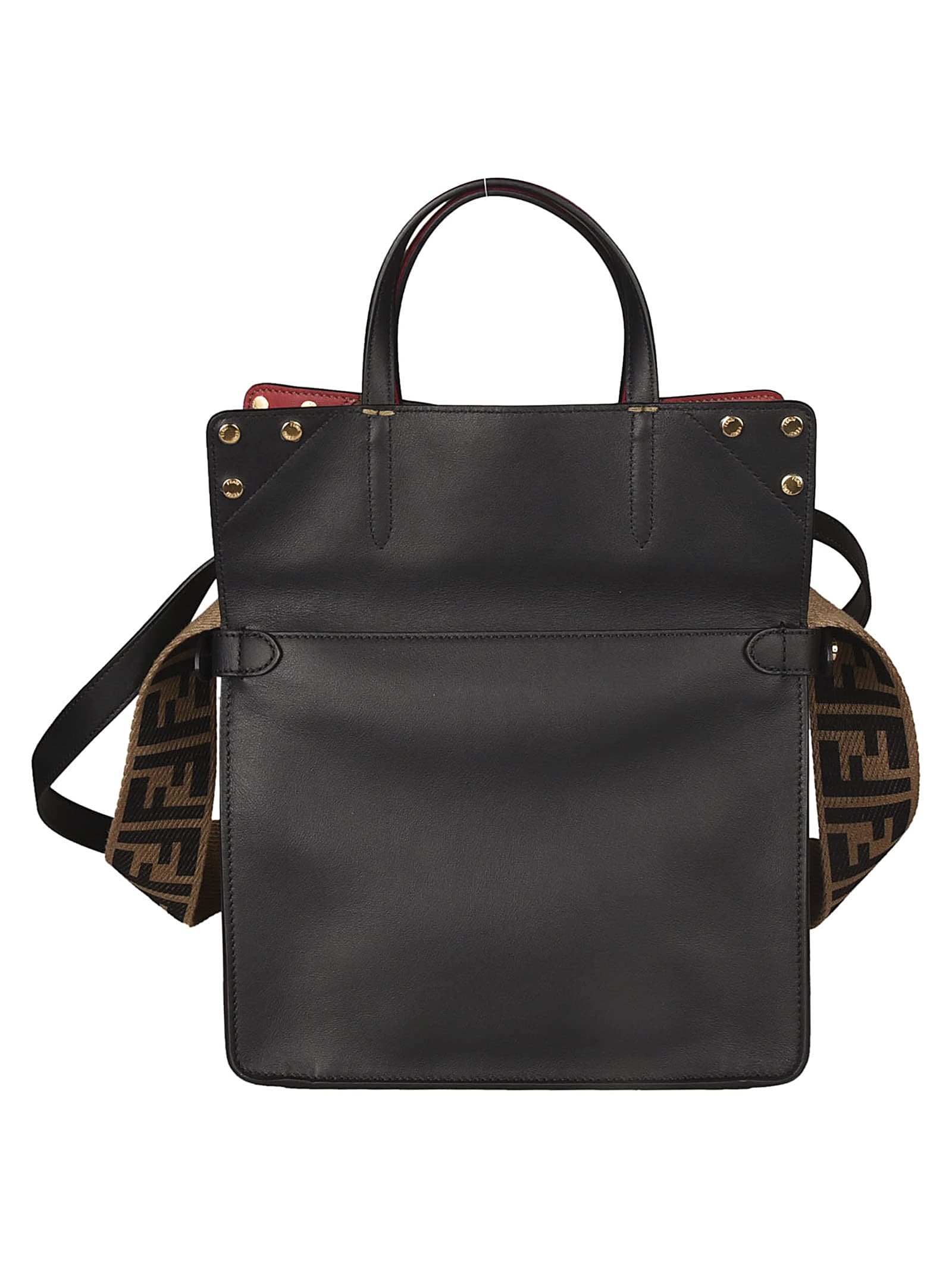 Fendi Fendi Small Flip Shoulder Bag - Brown/Black - 10808177 | italist