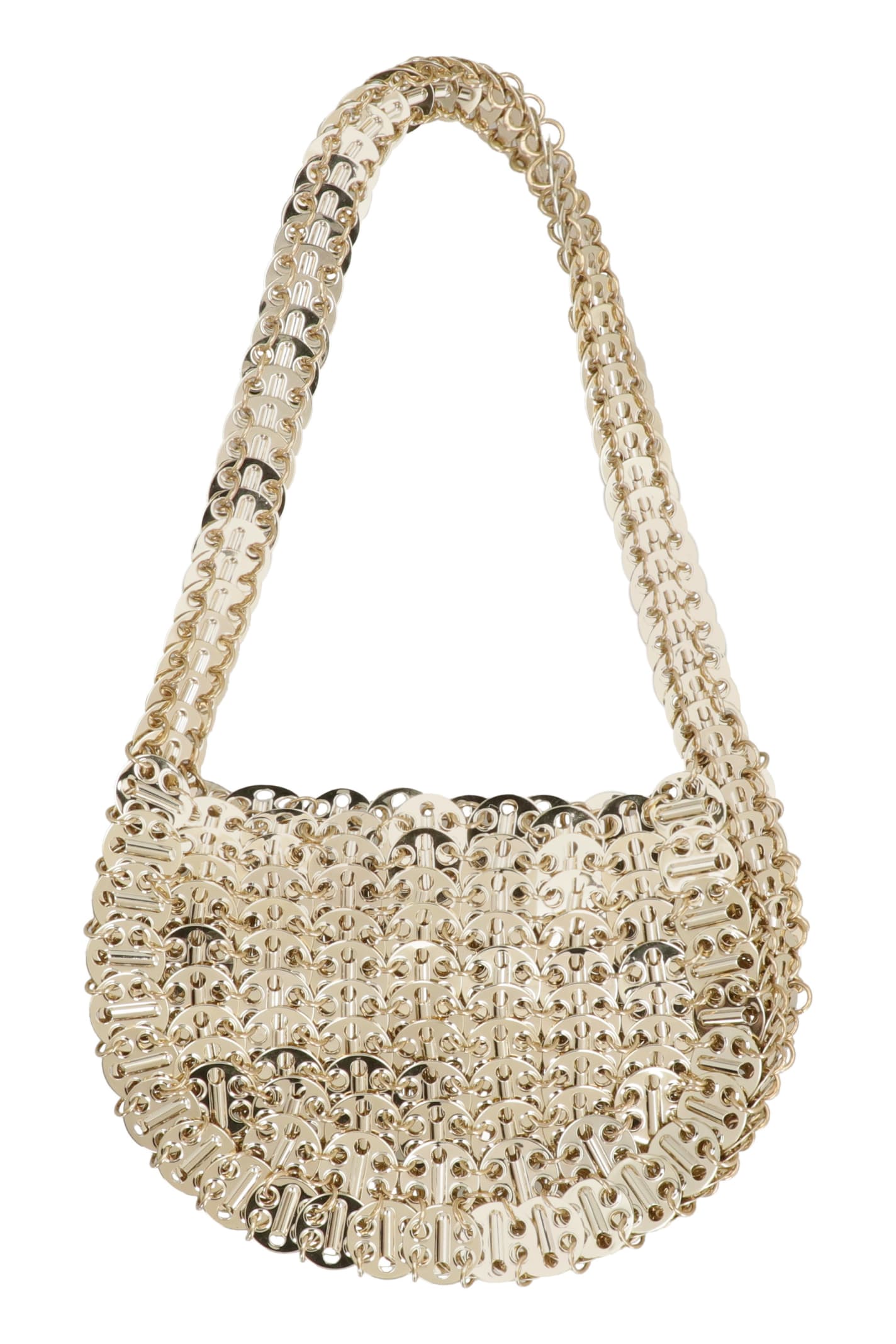 Shop Rabanne 1969 Moon Mini Bag In Gold