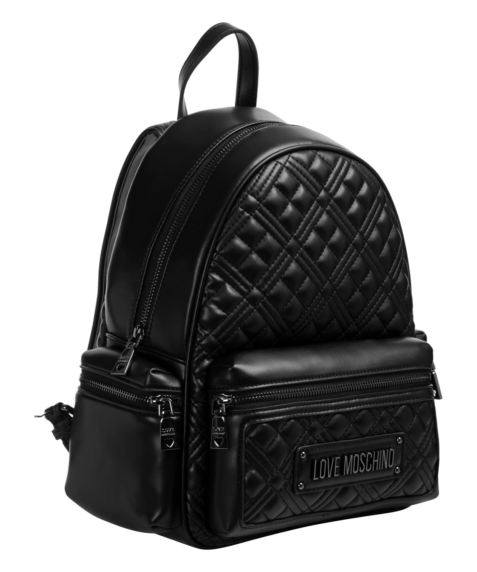 Shop Moschino Backpack In A Nero