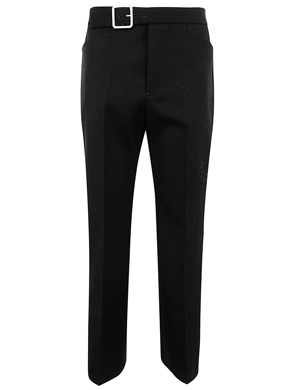 Fitted Cropped Pant With Flared Hem