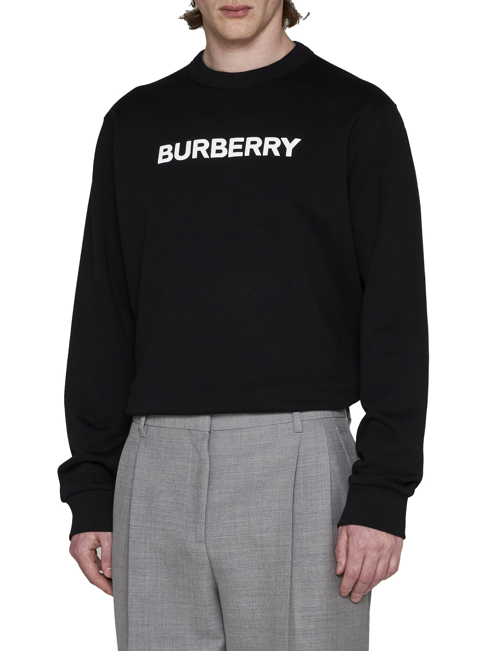 Shop Burberry Sweater In Black