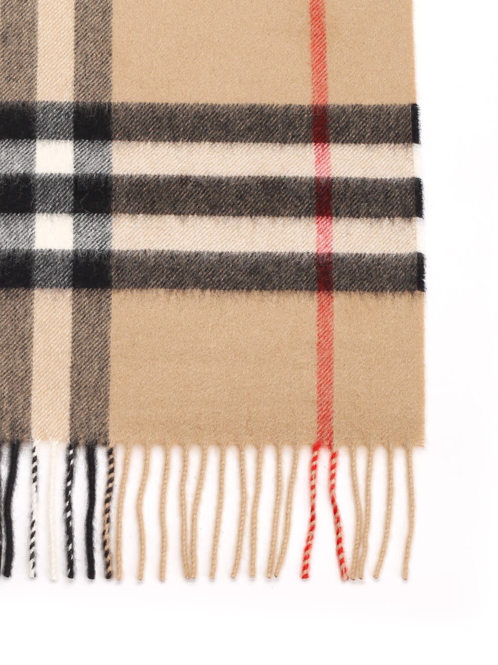 Burberry Cashmere Scarf Scarves And Foulards Beige In Brown
