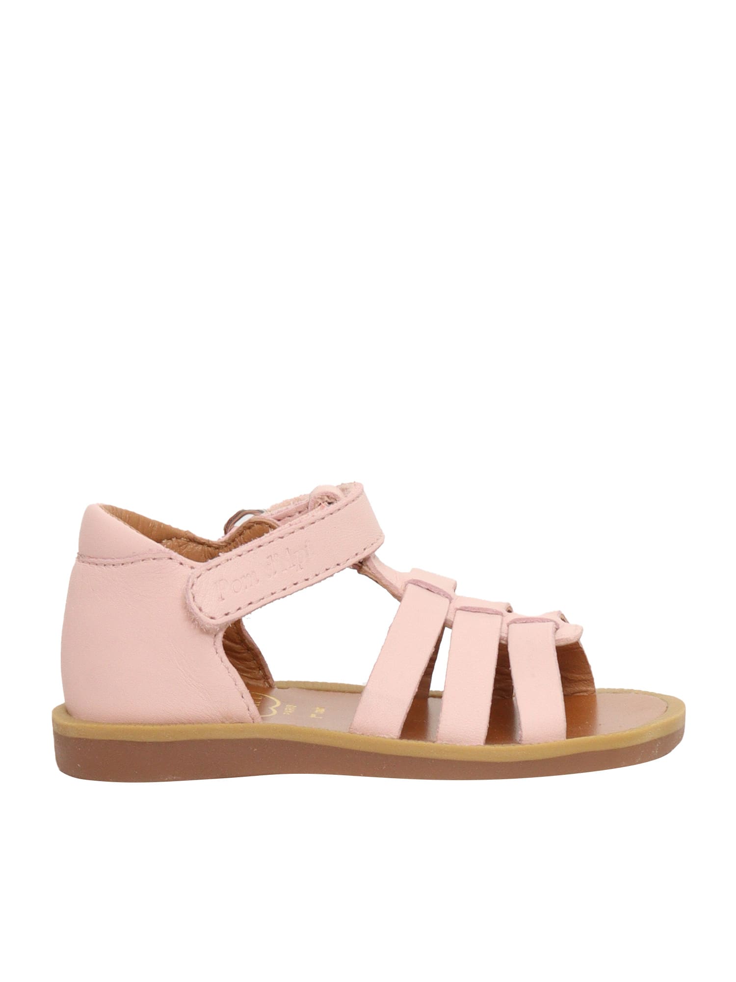 Shop Pom D'api Pink Slave Sandals In Grey