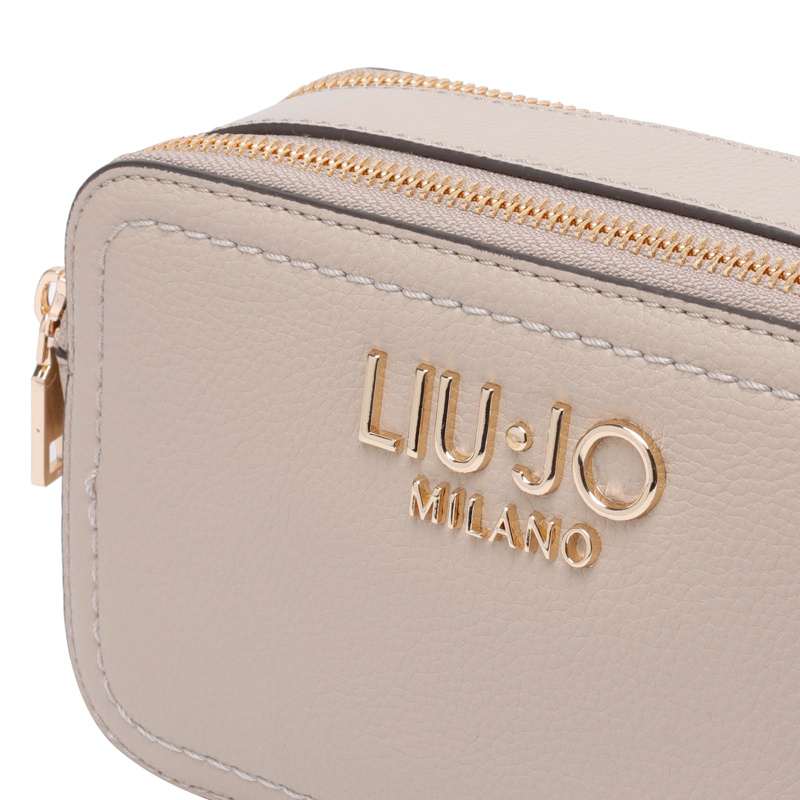 Liu •jo Logo Crossbody Bag In Brown